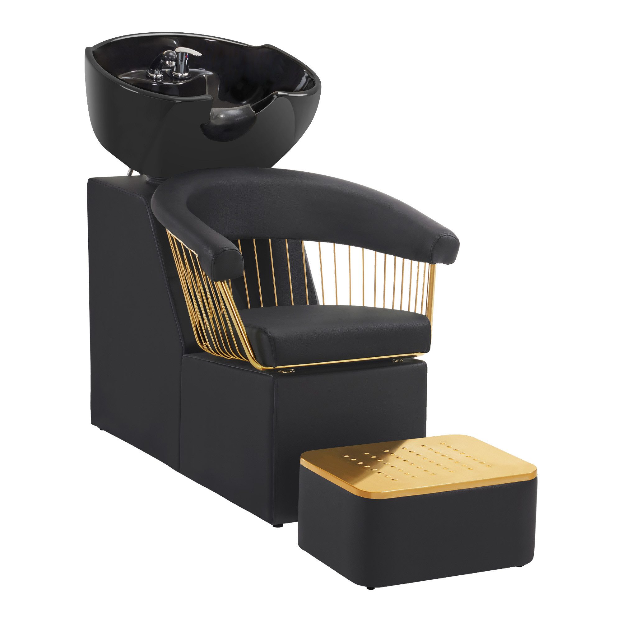 Barberpub Waschbecken Barberpub Friseurstuhl mit Waschbecken Retro 8037, Rü günstig online kaufen