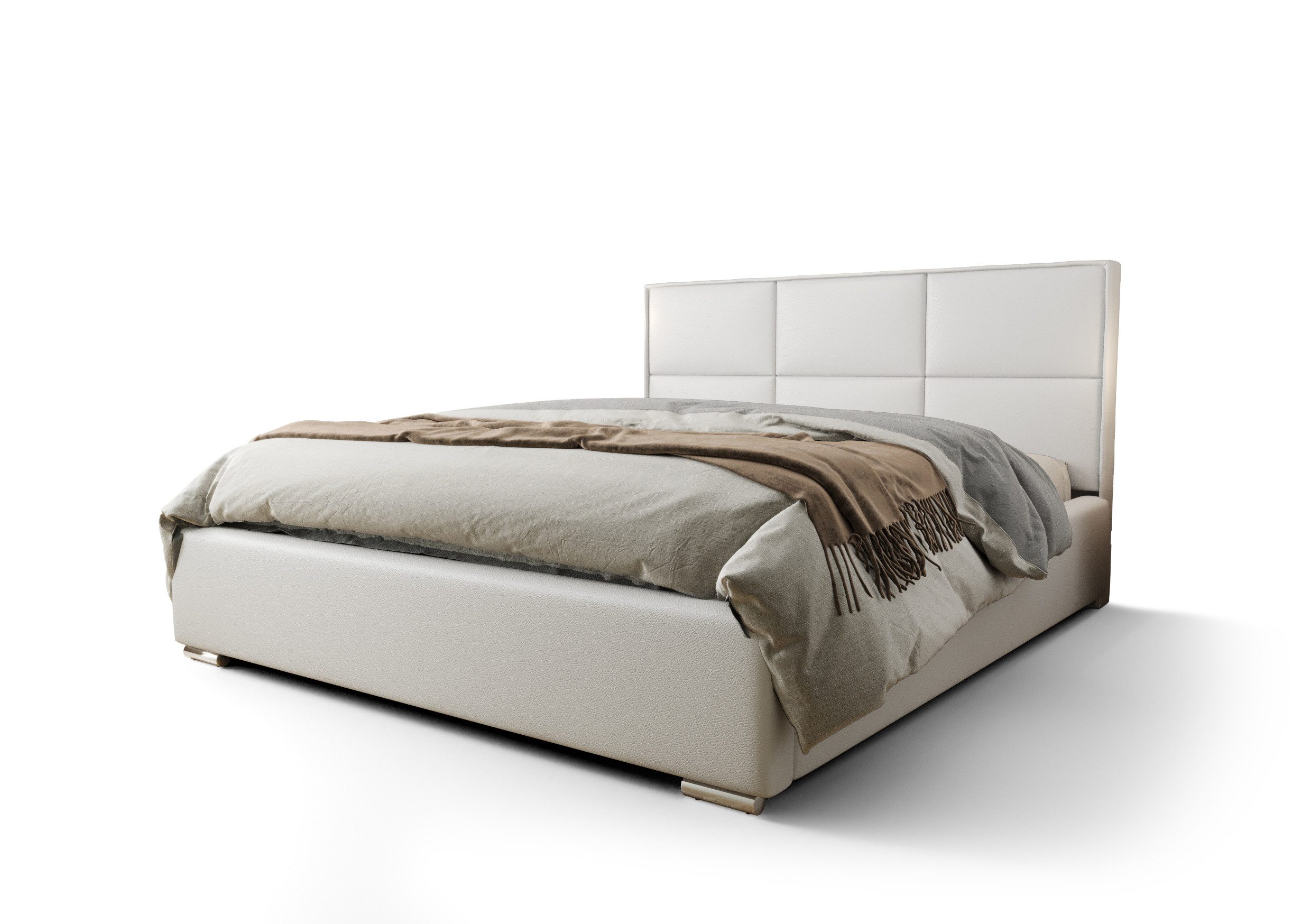 VIVENTE Möbel Polsterbett Gala Kunstleder SOFT mit Bettkasten & Lattenrost (Komplett-Set, 1 Polsterbett)
