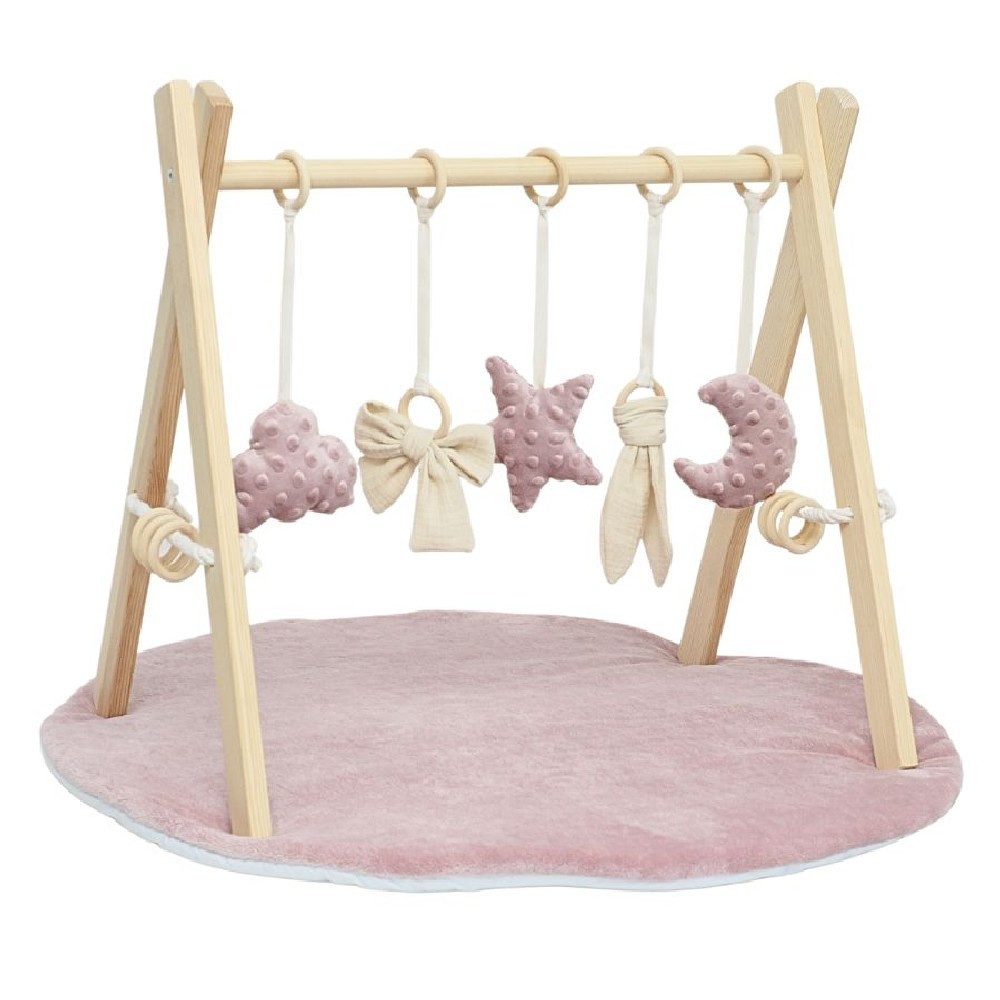 LuMali Baby Gym Baby Gym mit Matte - Spielbogen Baby Holz - Holzspielzeug M günstig online kaufen