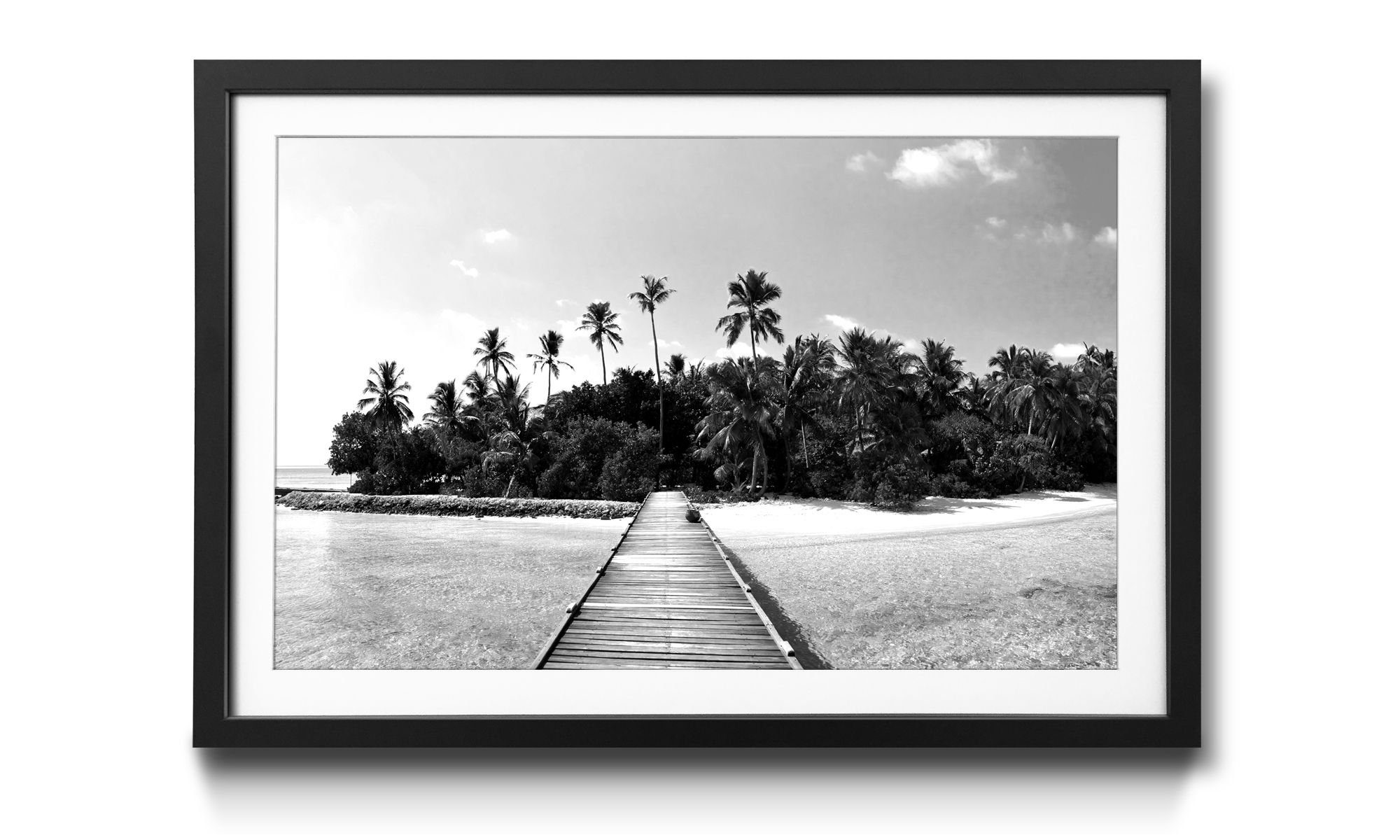 WandbilderXXL Kunstdruck Tropical Maldives, erhältlich Größen in Wandbild, 4 Landschaft