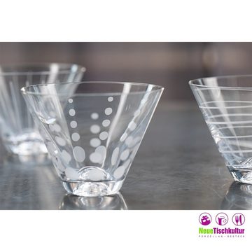 Neuetischkultur Gläser-Set Martini Gläser-Set, 4-teilig, graviert, Glas