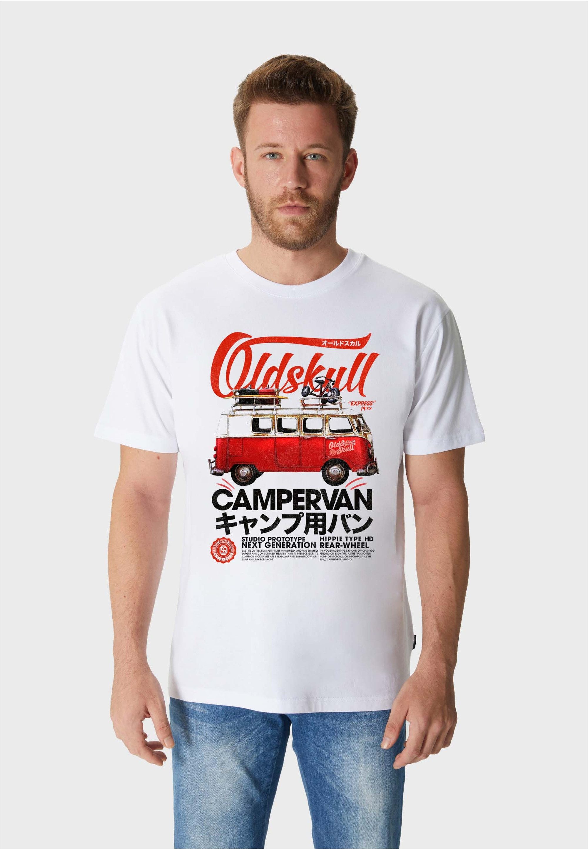 Oldskull T-Shirt RETRO URBAN CAMPER (1-tlg) günstig online kaufen