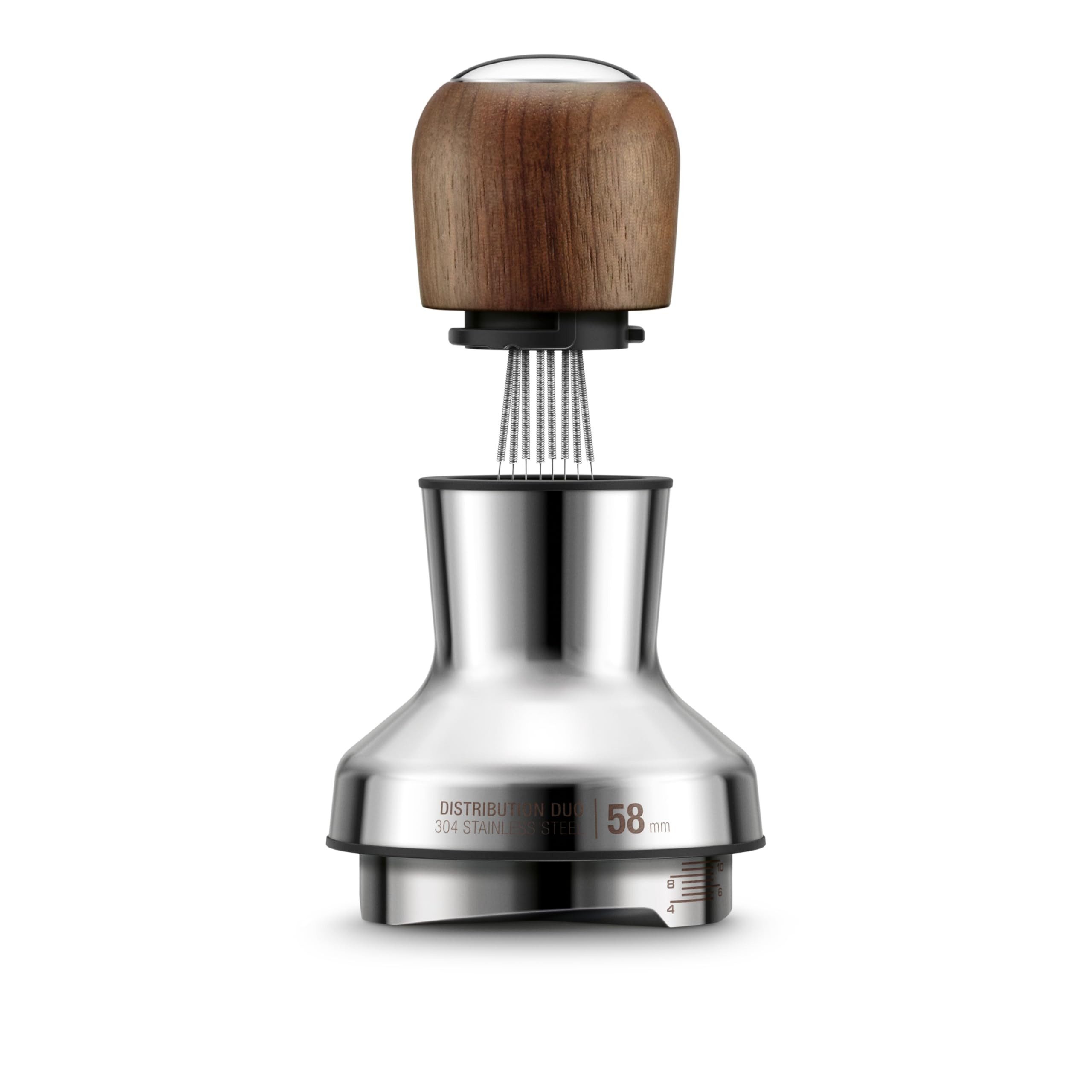 Sage Tamper Sage The Distribution Duo Portafilter Premium Walnuss