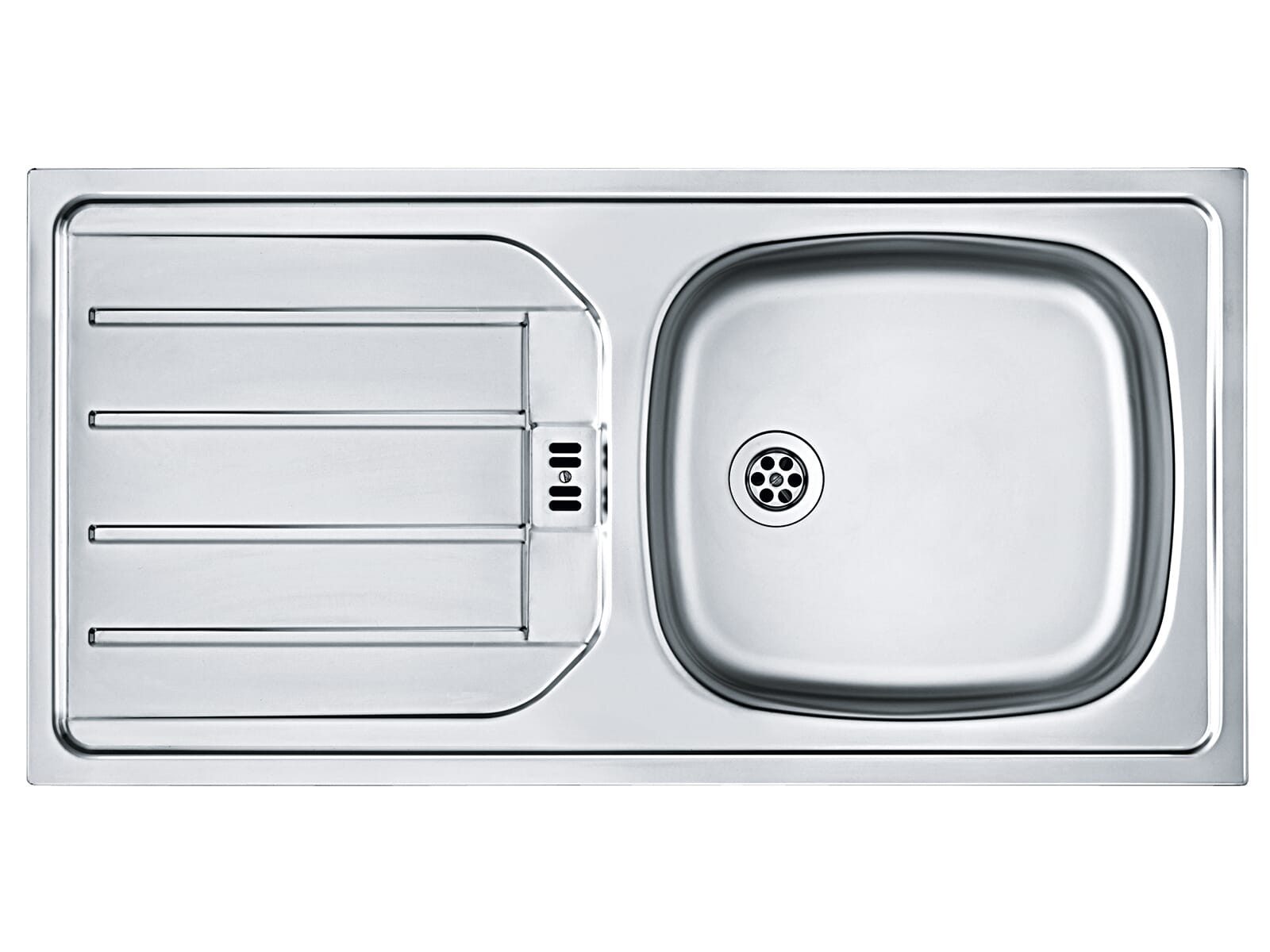 FRANKE Edelstahlspüle, rechteckig, 86/44 cm, (1 St)