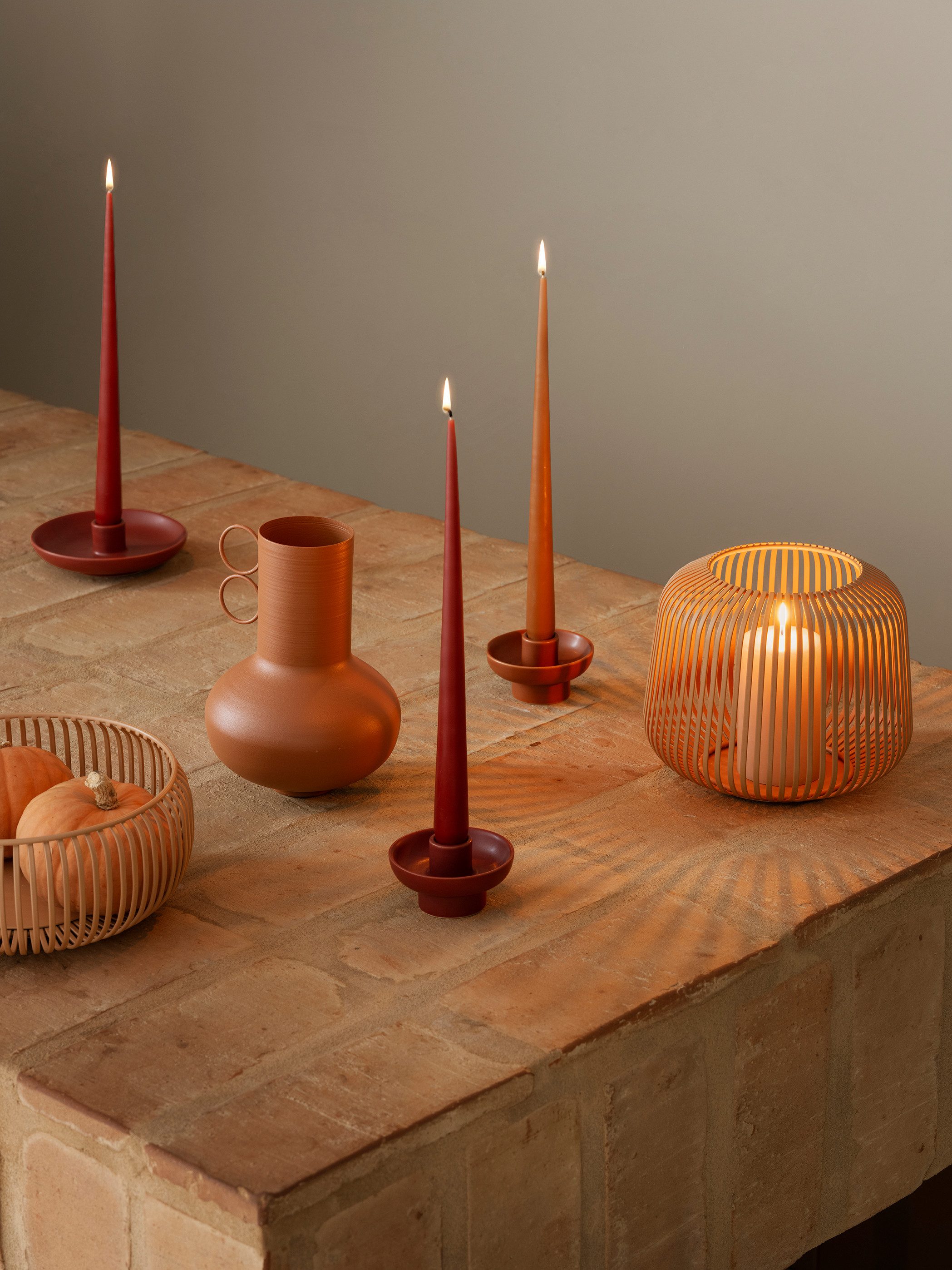 blomus Kerzenhalter -VELA- Design-Kerzenhalter: Elegantes Steingut mit matter Glasur, Elegant, Steingut, Matt Glasur, Adventskranz, Größenauswahl, Formauswahl – Bild 4 von 4