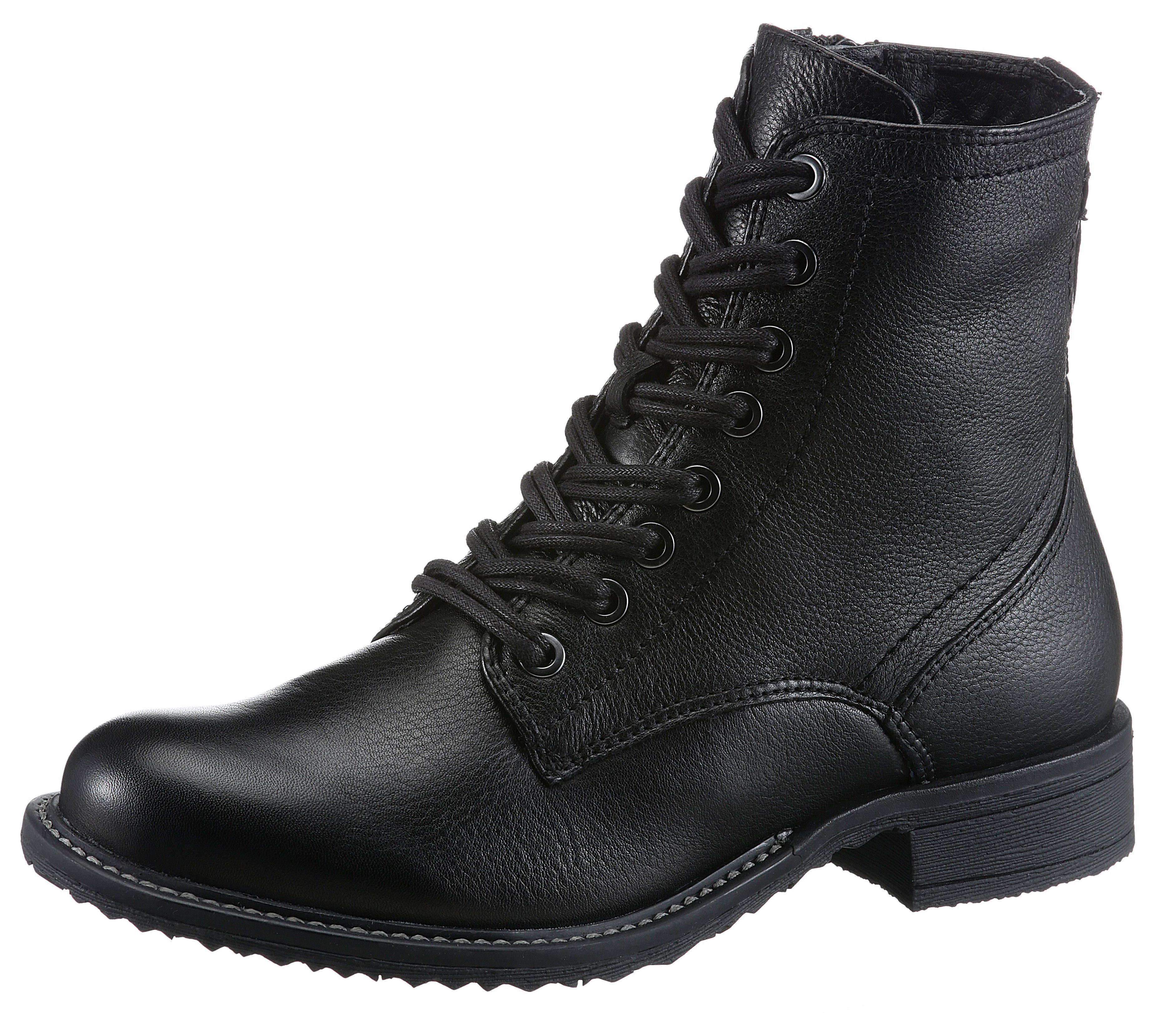 Tamaris Schnürstiefelette, Blockabsatz, Schnürboots, Busisnessschuh im günstig online kaufen