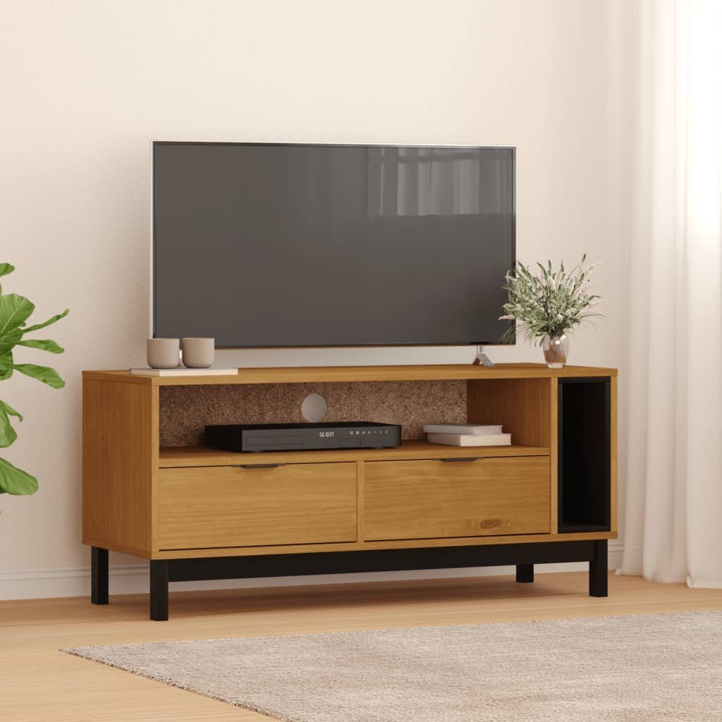 vidaXL TV-Schrank TV-Schrank FLAM 110x40x50 cm Massivholz Kiefer