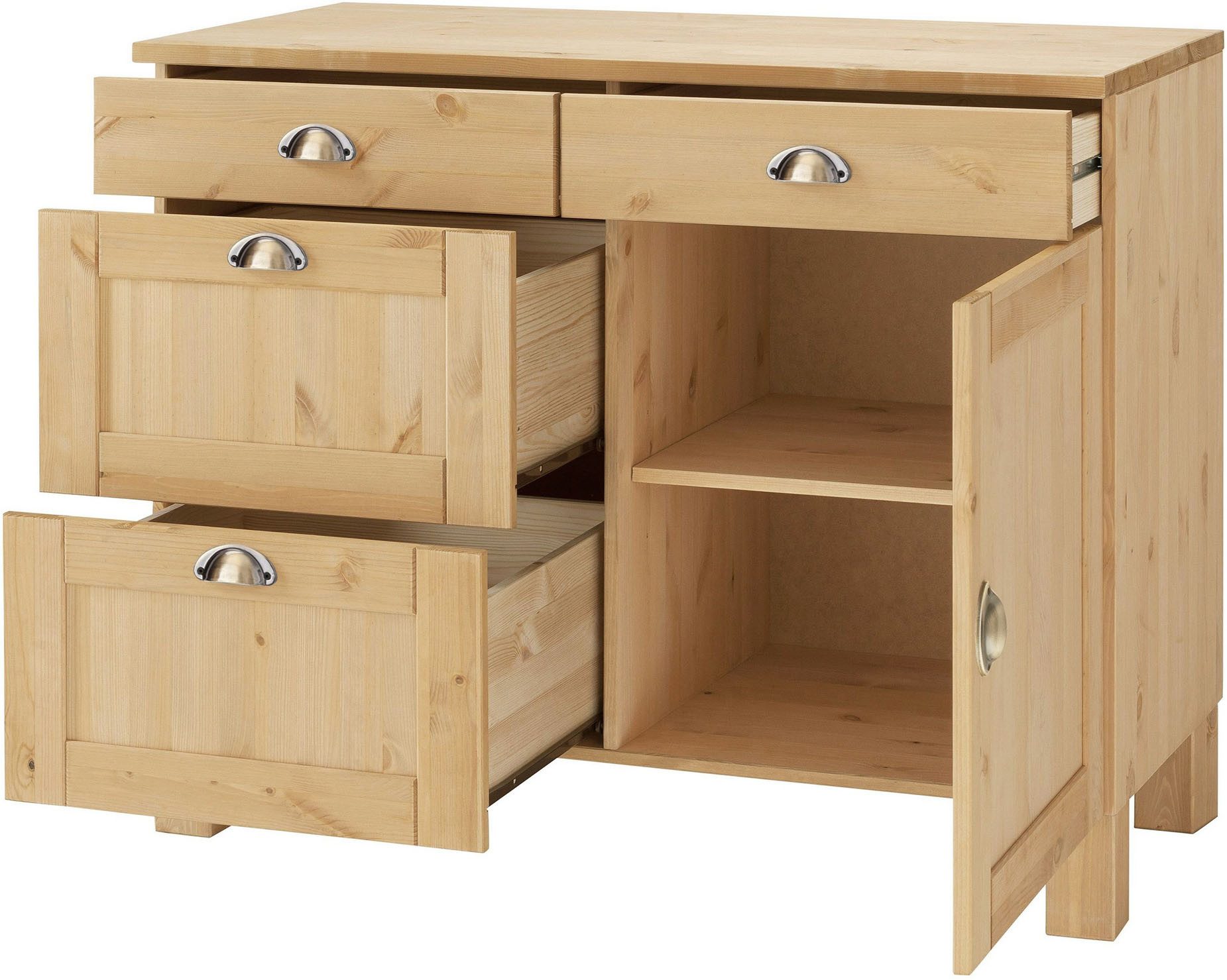 Home affaire Unterschrank Oslo 100 cm breit, in 2 Tiefen, mit 23 mm Arbeitsplatte, 2 Schubkästen – Bild 4 von 5