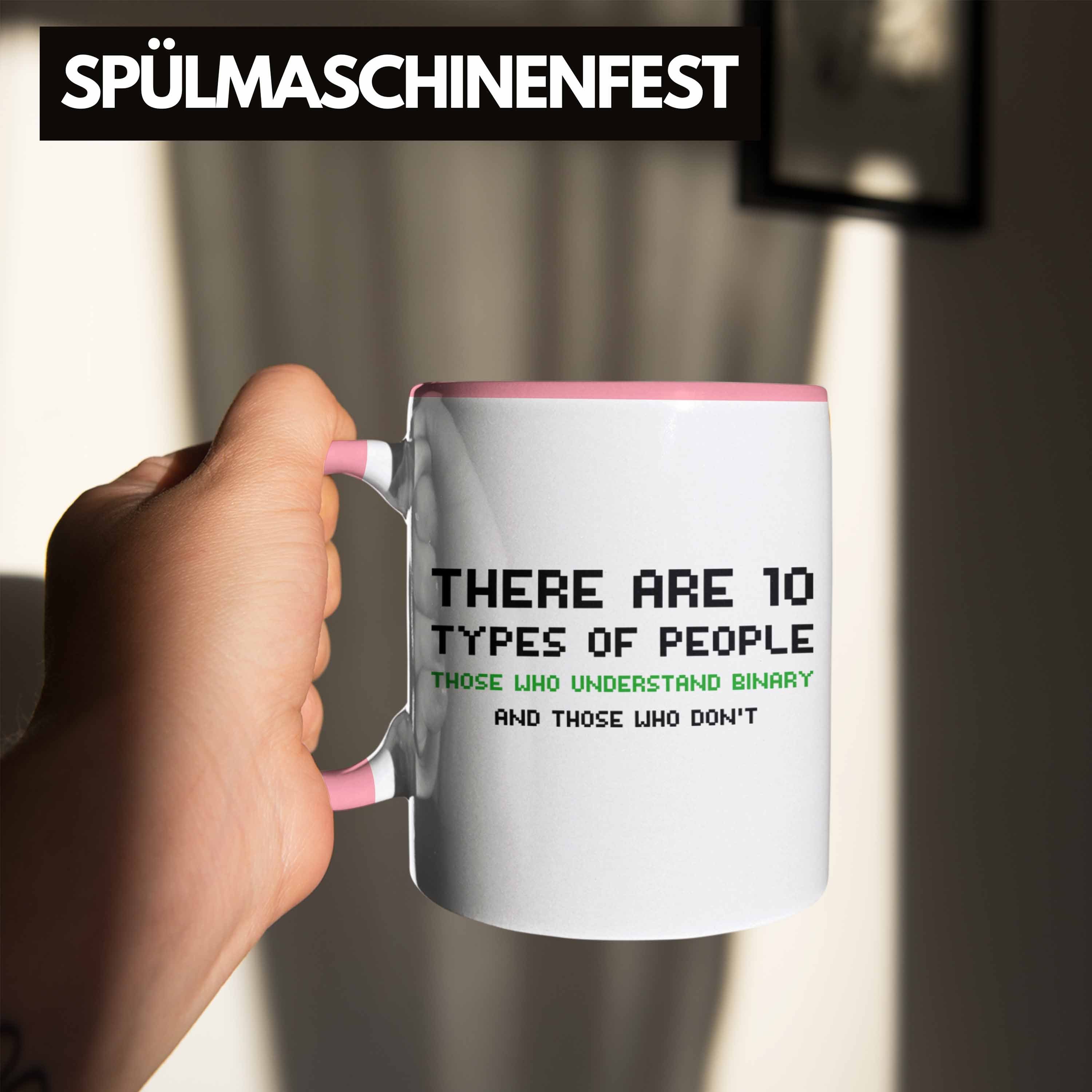 Geschenk Gadget Informatiklehrer - Zubehör Programmierer Programmierer IT Geschenkidee Trendation Programmierer Trendation Männer Rosa Lustig Tasse Tasse