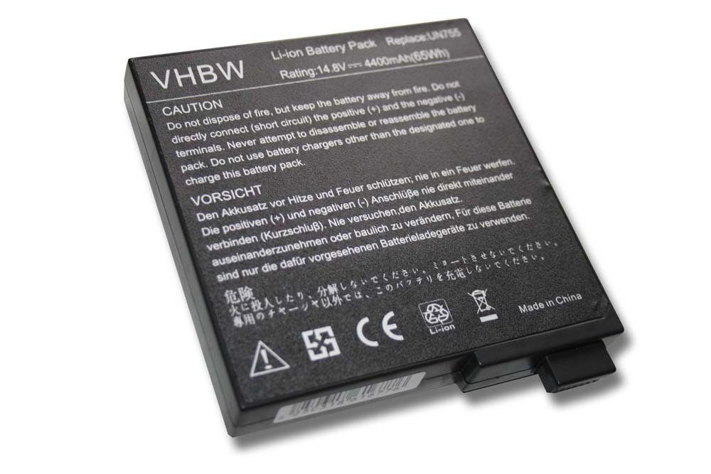 vhbw kompatibel mit Max Computer MacBook 755IA, 755IA0, N755II1 Laptop-Akku Li-Ion 4400 mAh (14,8 V)