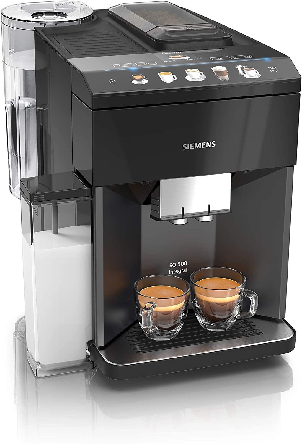 SIEMENS Kaffeevollautomat iQ500 TP503D09 – (Schwarz, Edelstahl)