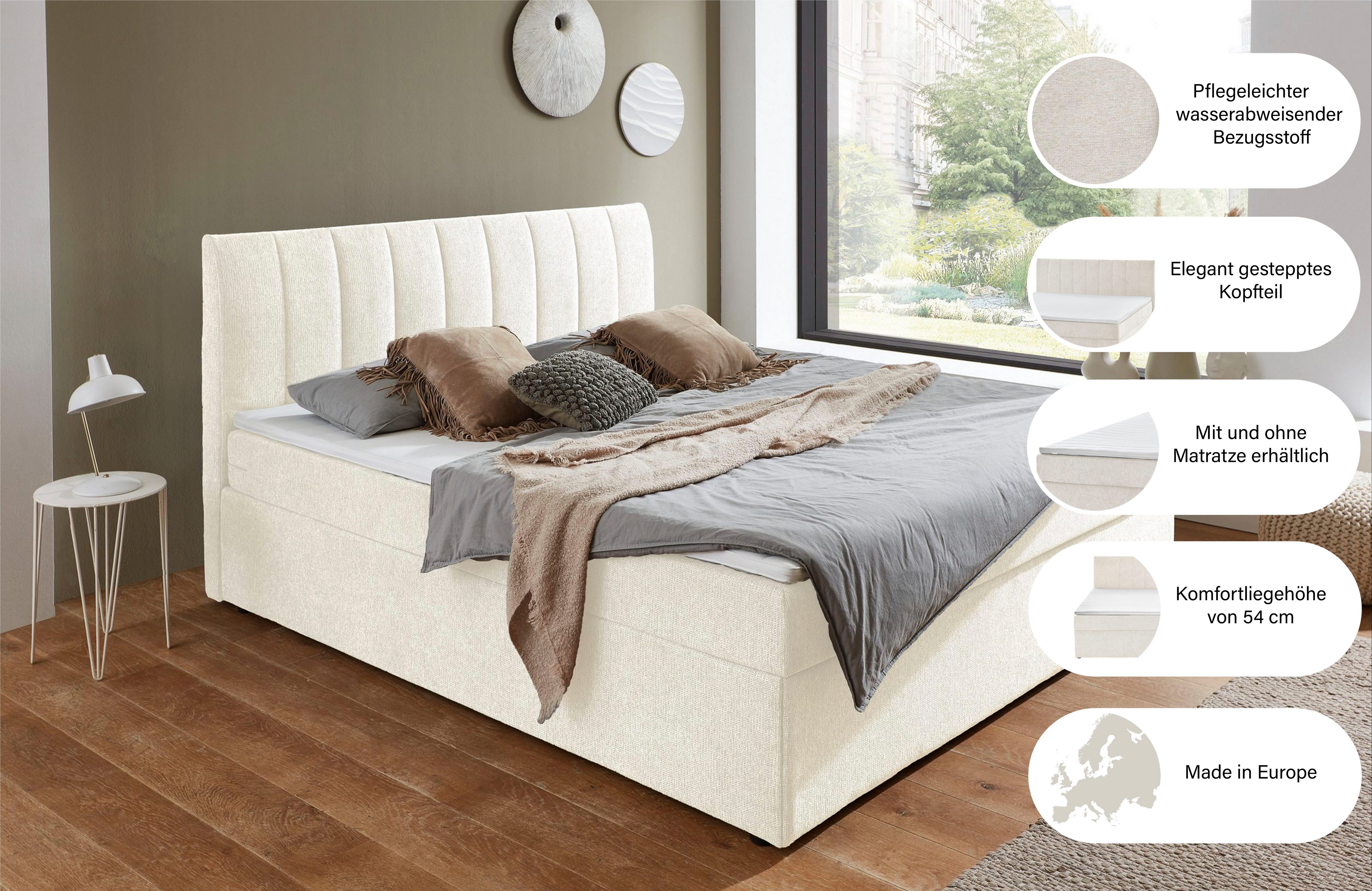 ATLANTIC home collection Boxbett Alva, wahlweise mit Matratze, wahlweise mit Matratze und Topper
