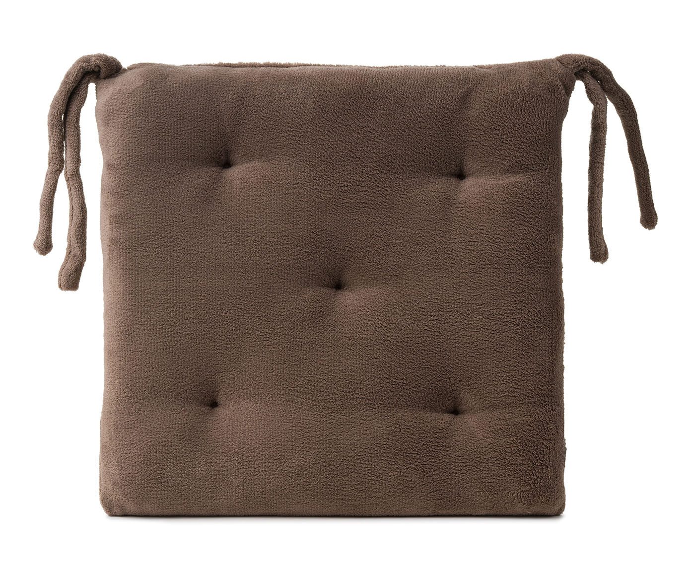 HSC Home-Style-Creation GmbH Sitzkissen Flauschkissen Lunaris, 5-punkt gesteppt, mit Bindebändern