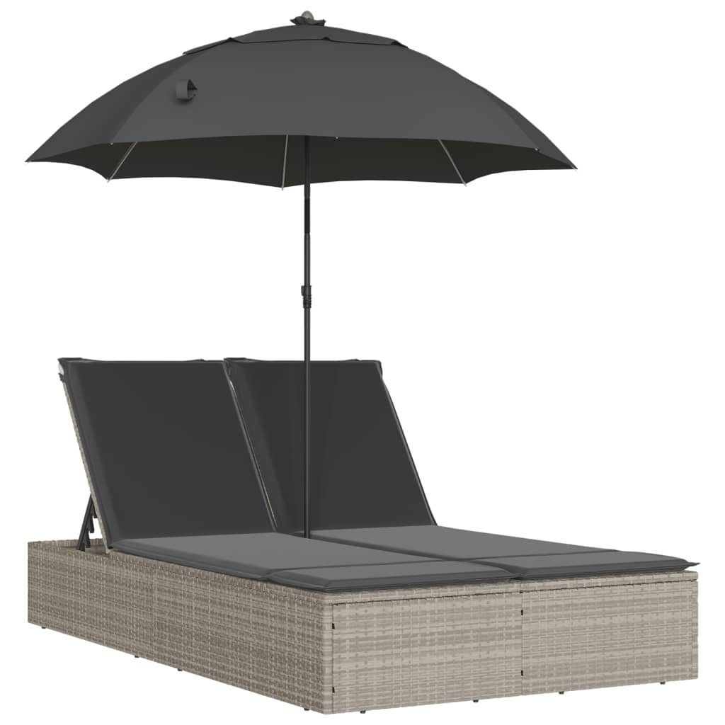 vidaXL Gartenliege Doppel-Sonnenliege mit Kissen & günstig online kaufen