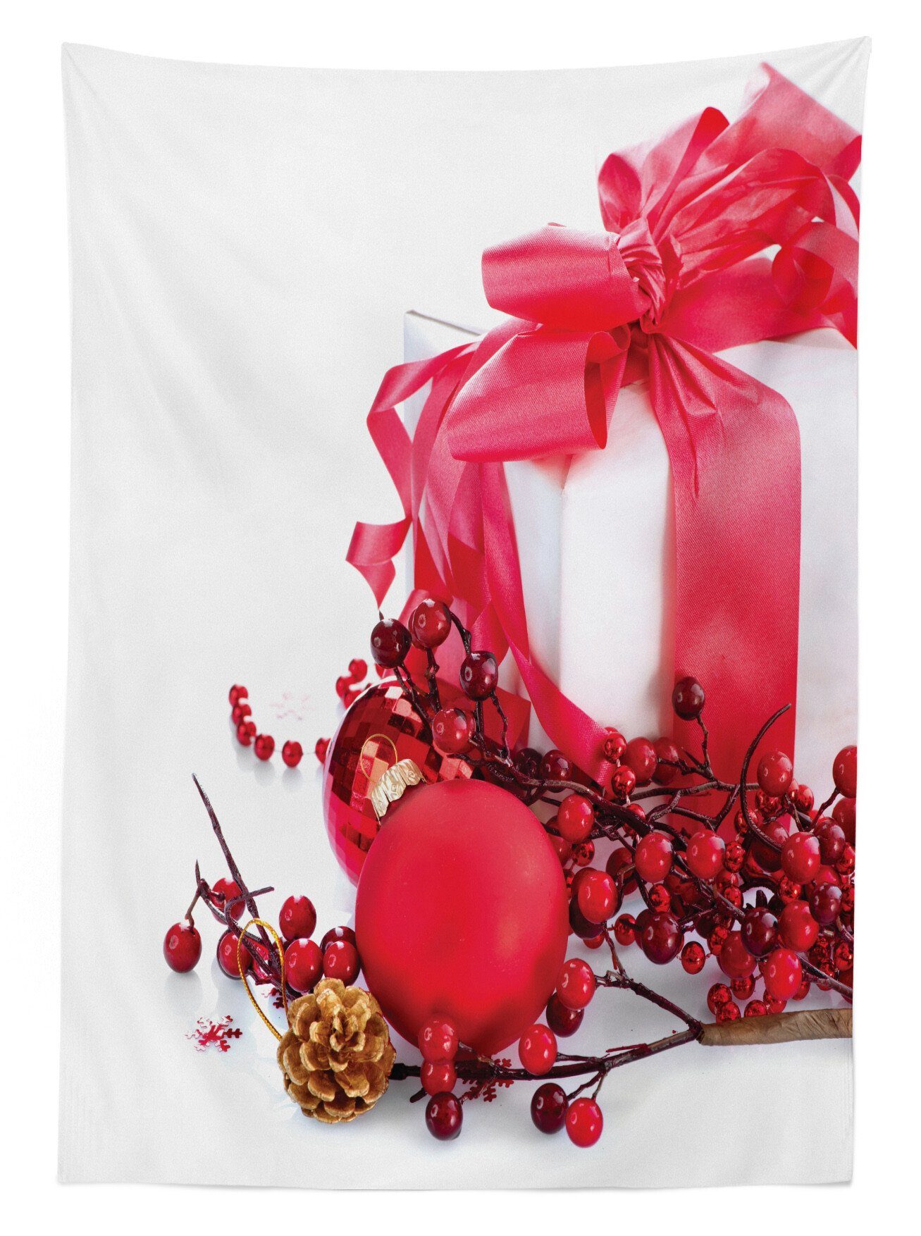 Für Beeren Bereich Farben, Waschbar Abakuhaus Außen Neujahr Weihnachten Klare den Tischdecke Farbfest geeignet