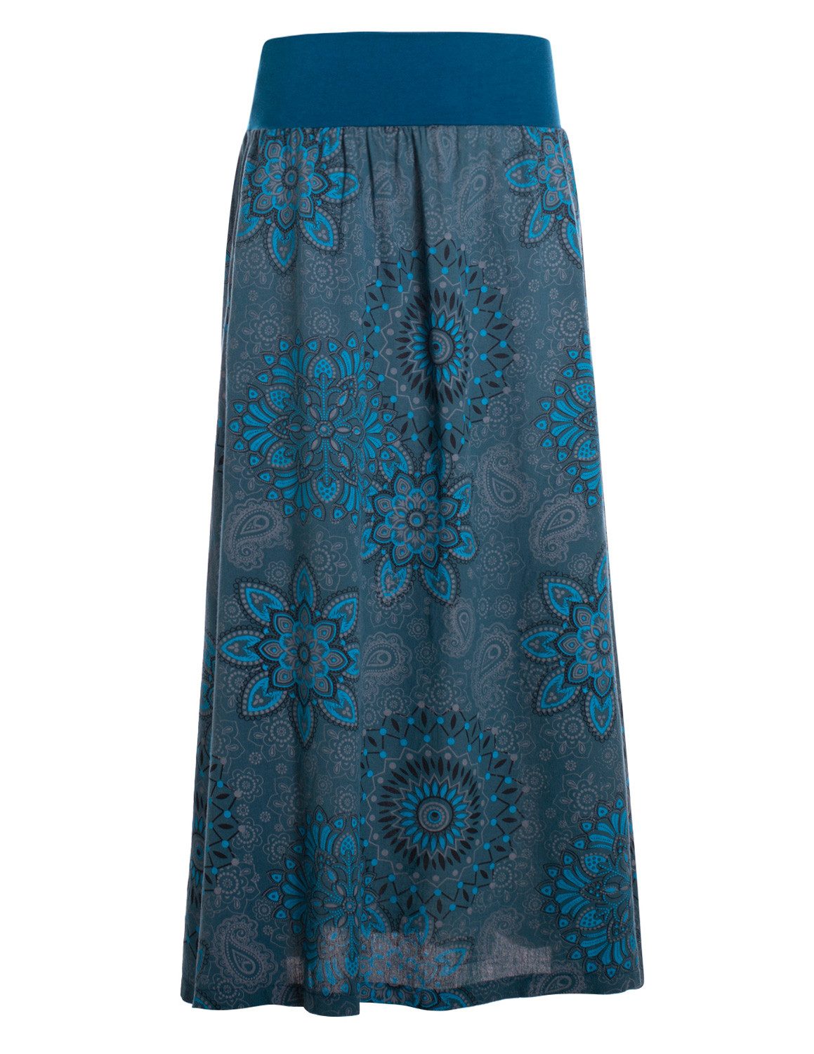 Vishes Maxirock Langer Damen Sommer-Rock Sommerröcke Bunt mit Mandalas bedruckt Retro, Festival, Boho Style