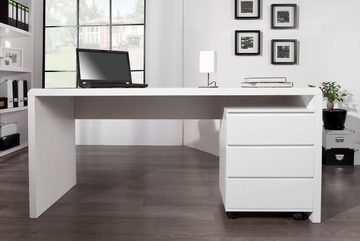 riess-ambiente Schreibtisch FAST TRADE 160cm weiß, Arbeitszimmer · Hochglanz · groß · Modern Design · Home Office