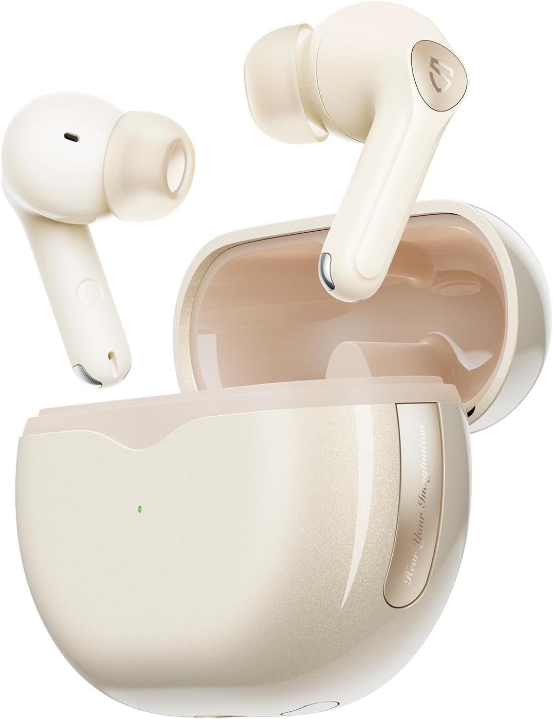 Soundpeats mit 6-Mic und AptX-Voice In-Ear-Kopfhörer (Hybrid Noise Cancelling passt sich an Umgebungsgeräusche an und bietet klare Audioqualität, ideal für unterwegs oder in lauten Umgebungen., für kristallklaren Klang und dynamische Lautsprecher)