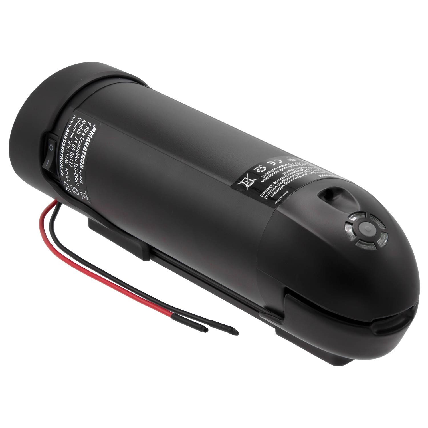 Maratron Bottle Type Flaschenakku 11Ah E-Bike Akku 10,4Ah (1 St), für Stratos, TRIO, Senglar u.a. 2 pol. (Prophete Modell: 480)