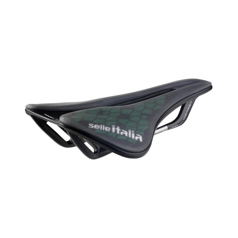 Selle Italia Fahrradsattel Selle Italia Model X Leaf Superflow L3 black-green - umweltfreundliche