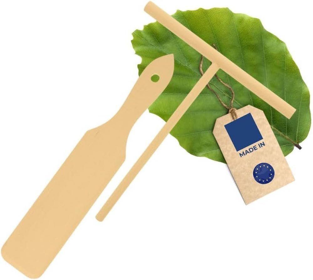 Hofmeister Crepes Verteiler Crepes 2tlg. Wender und Verteiler Buchenholz 30 cm