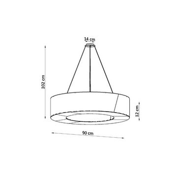 SOLLUX lighting Kronleuchter SATURNO, ohne Leuchtmittel, Slush -Einstellung