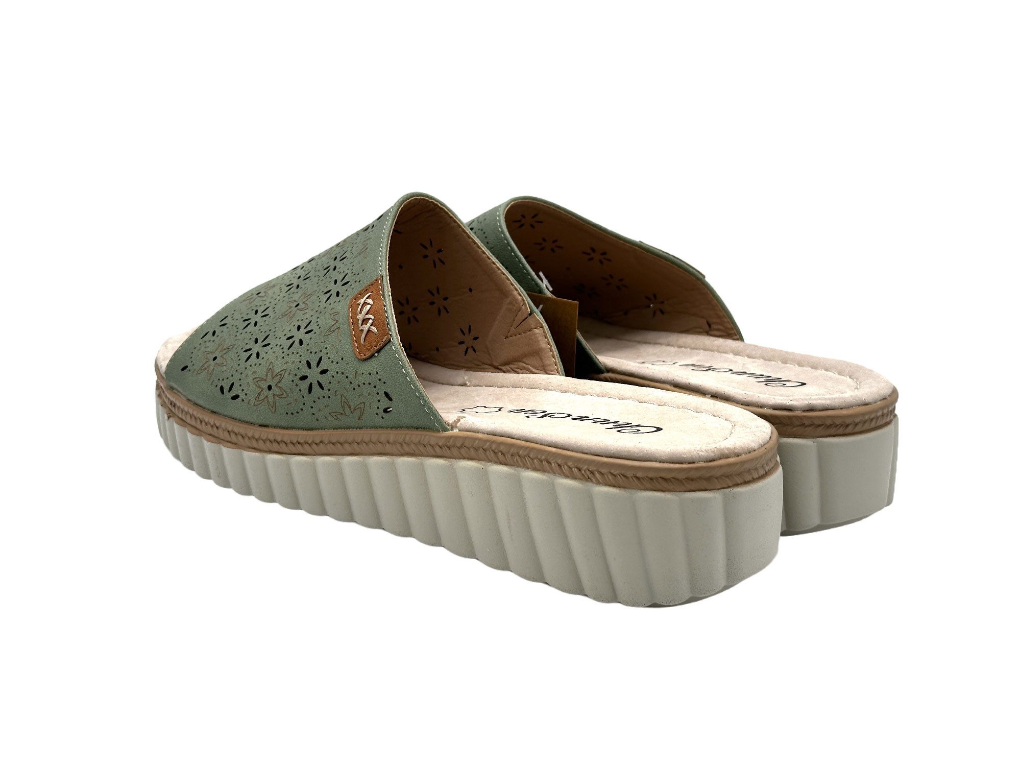 Nowaland Bequeme Damen-Pantoletten - luftdurchlässig & rutschfest Pantolette Blumenmuster, ergonomisch, Weich, rutschhemmend – Bild 4 von 5
