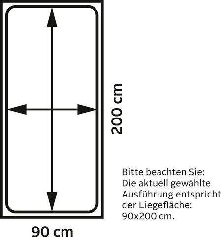 OTTO home Palettenbett "ALASCO " BESTSELLER! Mit Schublade, zertifiziertes Massivholz, erweiterbar zum Doppel- oder Familienbett
