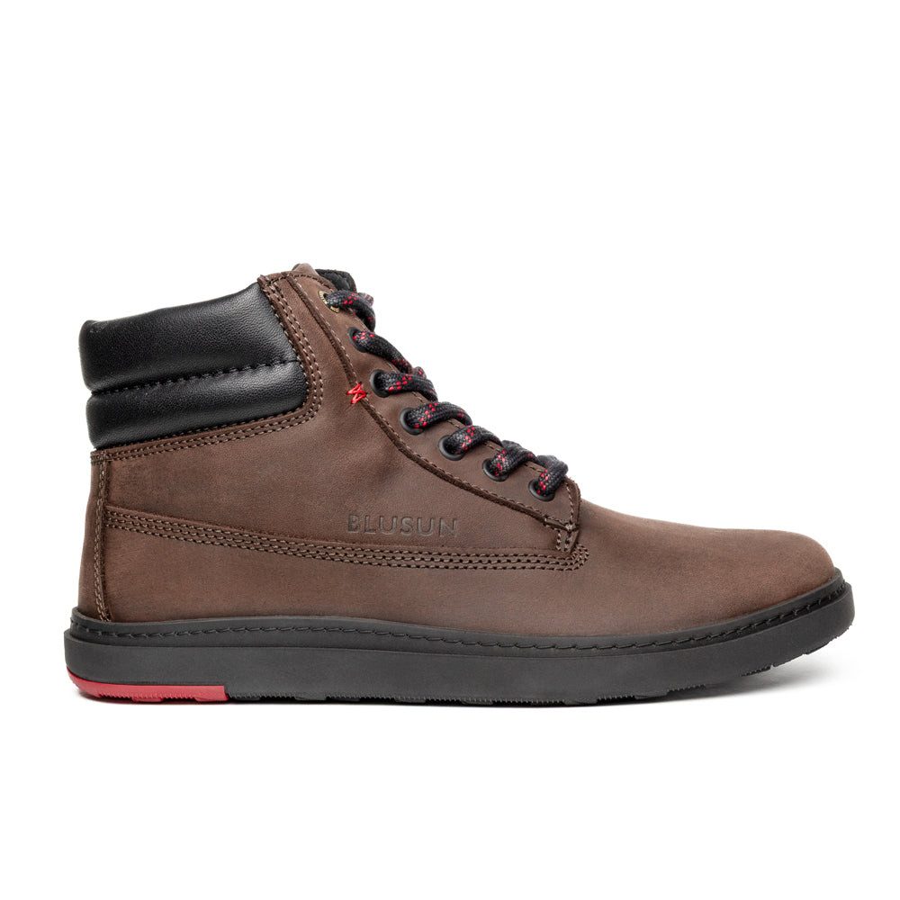 BLUSUN BLSN-021M brown Barfußschuh (1 Paar, flexible Barfußsohle) Leder
