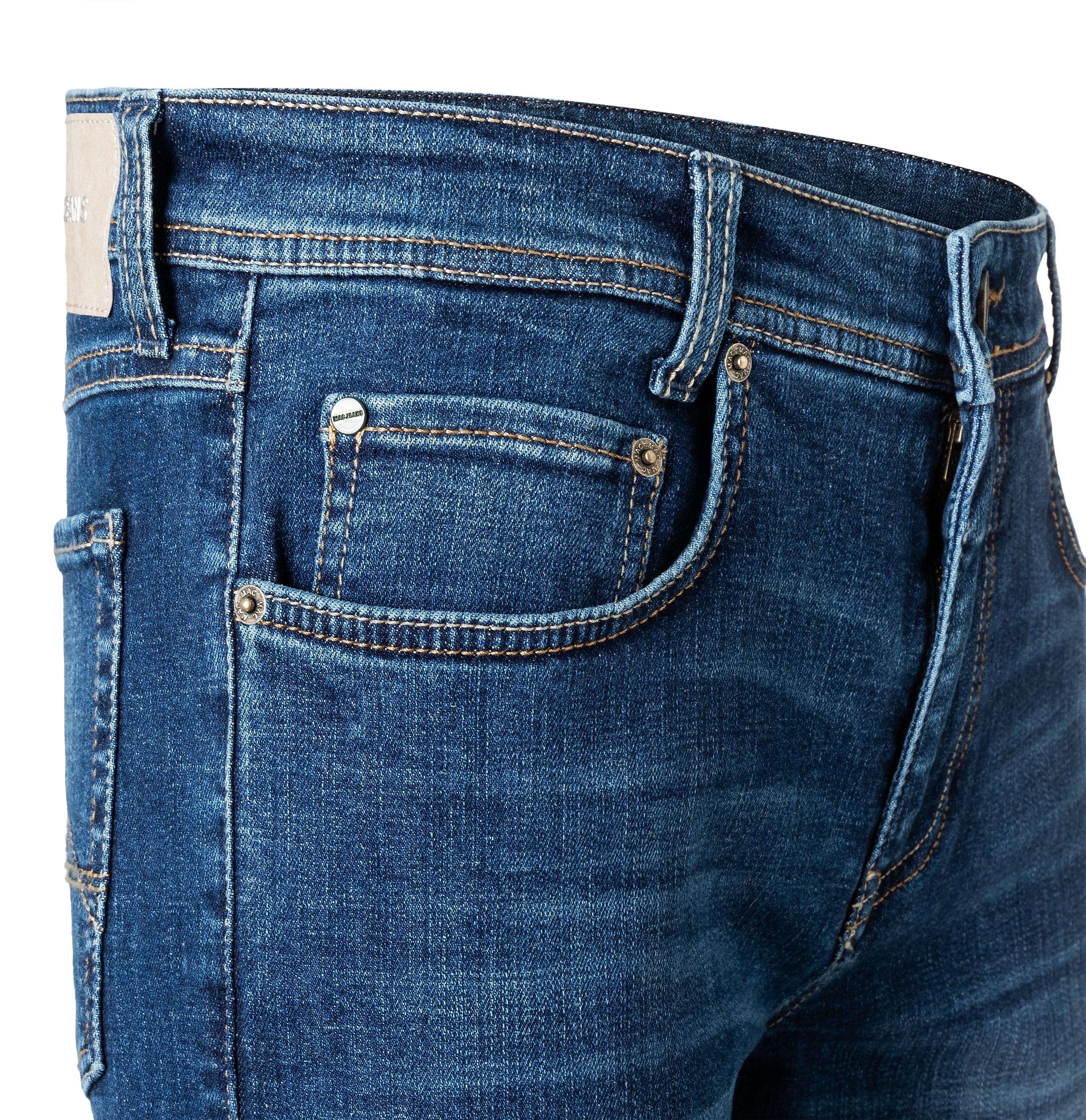 dark Stretch 5-Pocket-Jeans Arne Denim blue MAC