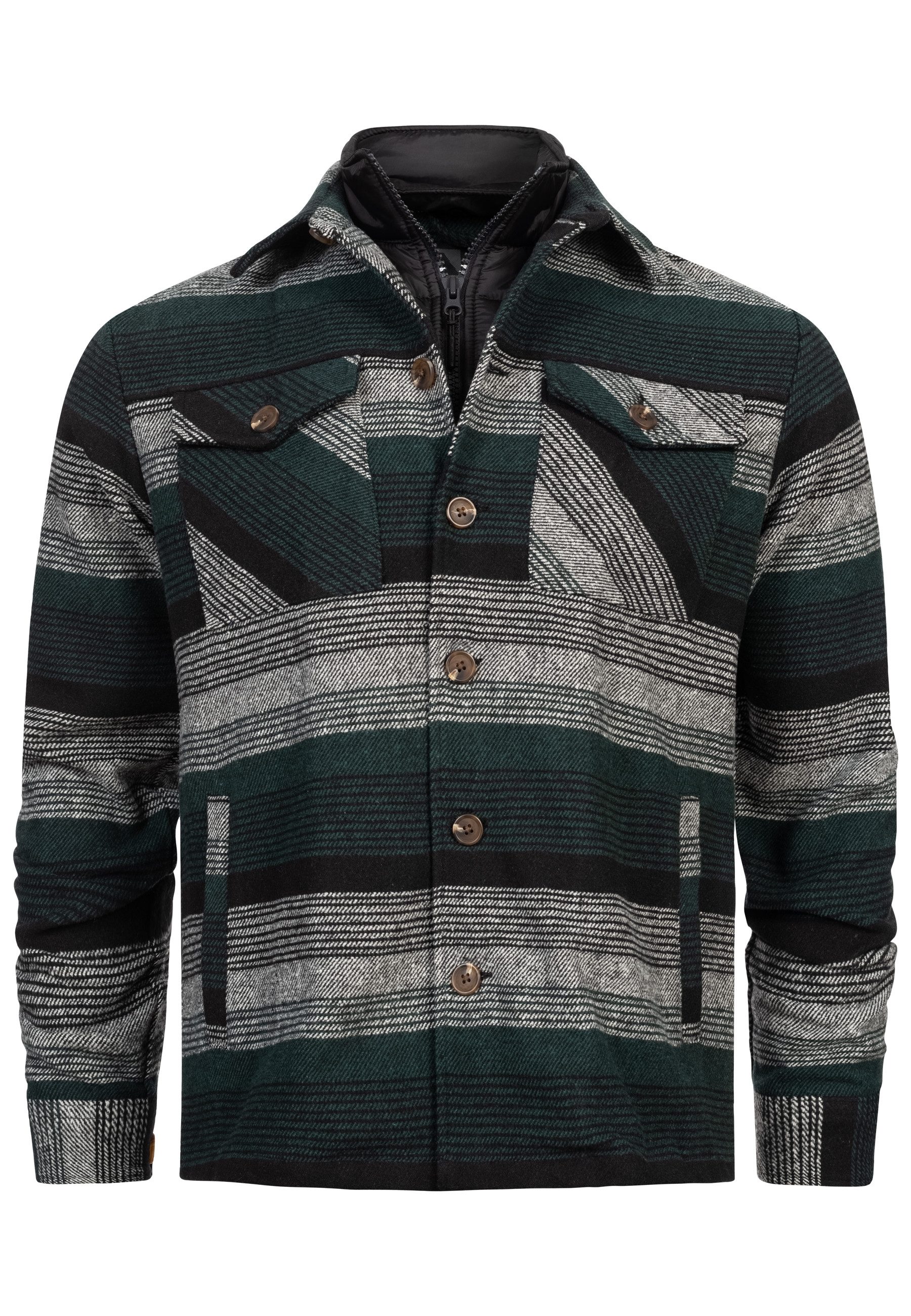 Indicode Hemdjacke Herren INDjango Hemd Herrenjacke günstig online kaufen