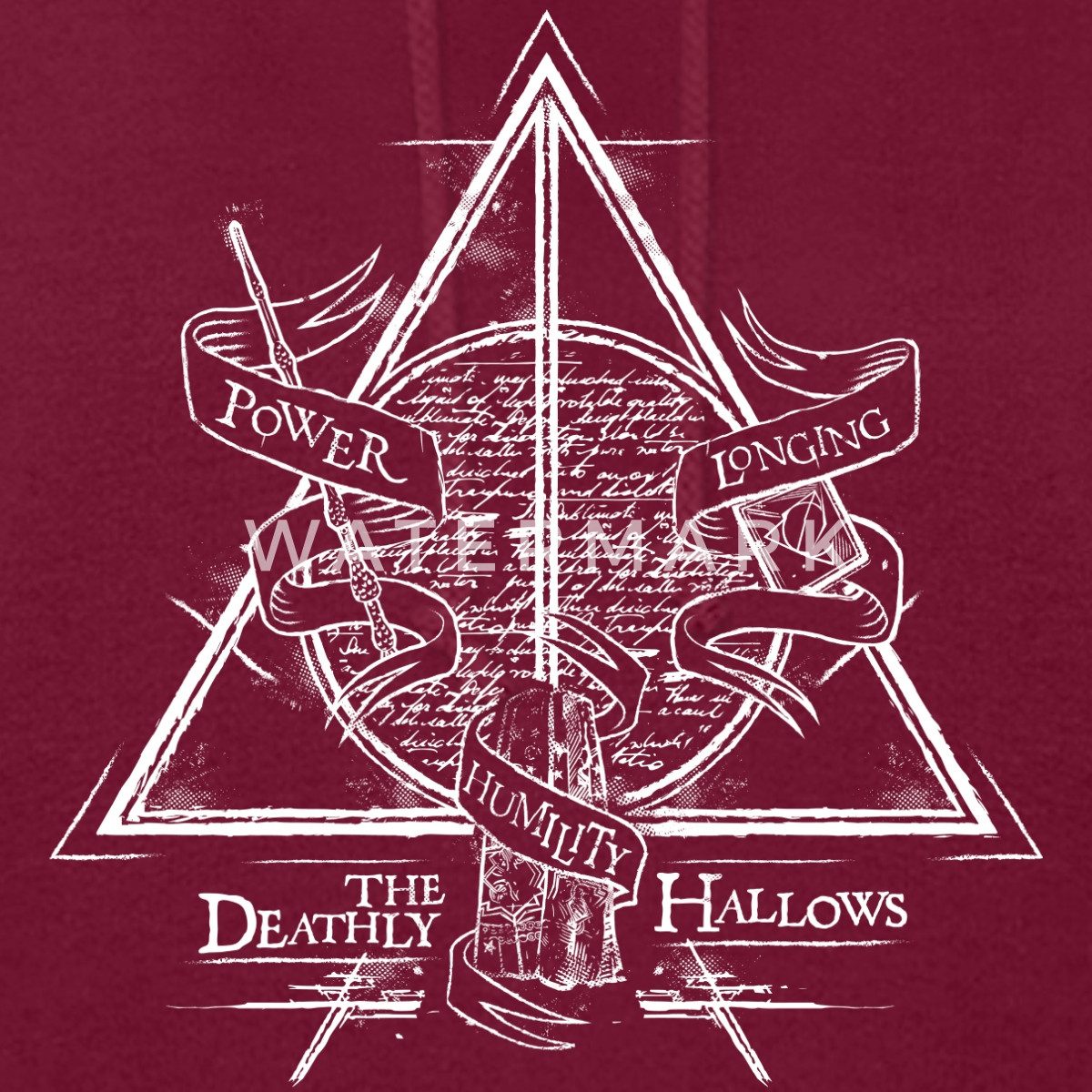 Spreadshirt Hoodie Harry Potter The Deathly Hallows Damen Hoodie (1-tlg)