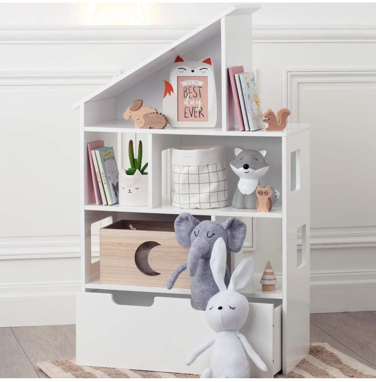 Atmosphera Créateur d'intérieur Standregal Kinderregal mit Stauraum für Spielzeug, weiß