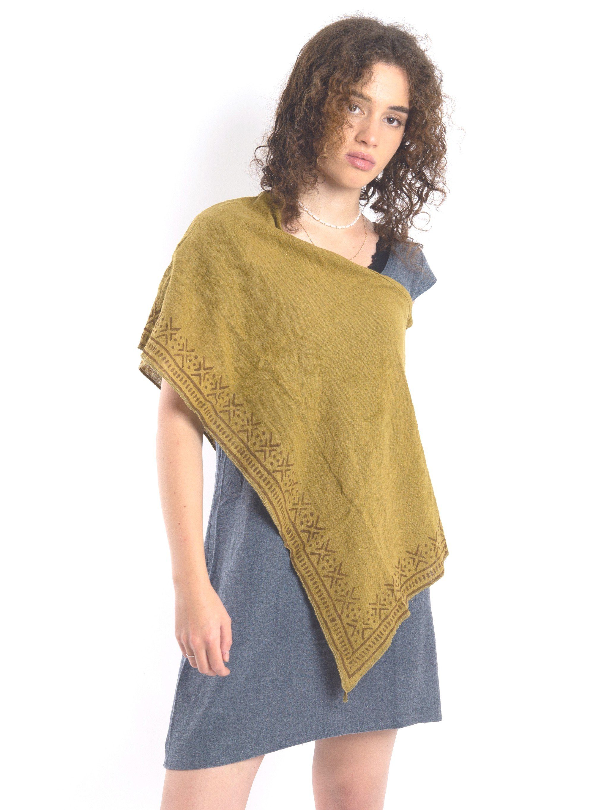 Guru-Shop Langjacke Lagenlook Poncho, bedruckter leichter günstig online kaufen