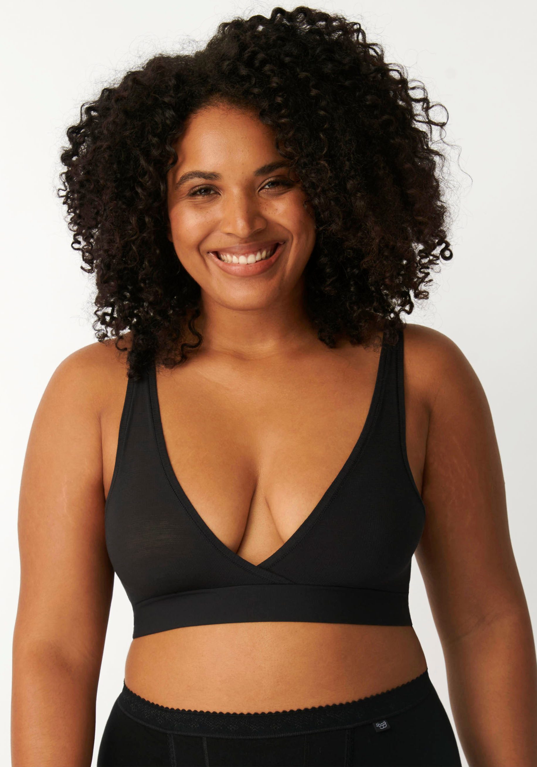 sloggi Bralette GO Allround One Size, hohe Elastizität, breites Unterbrustband, sportiver Look