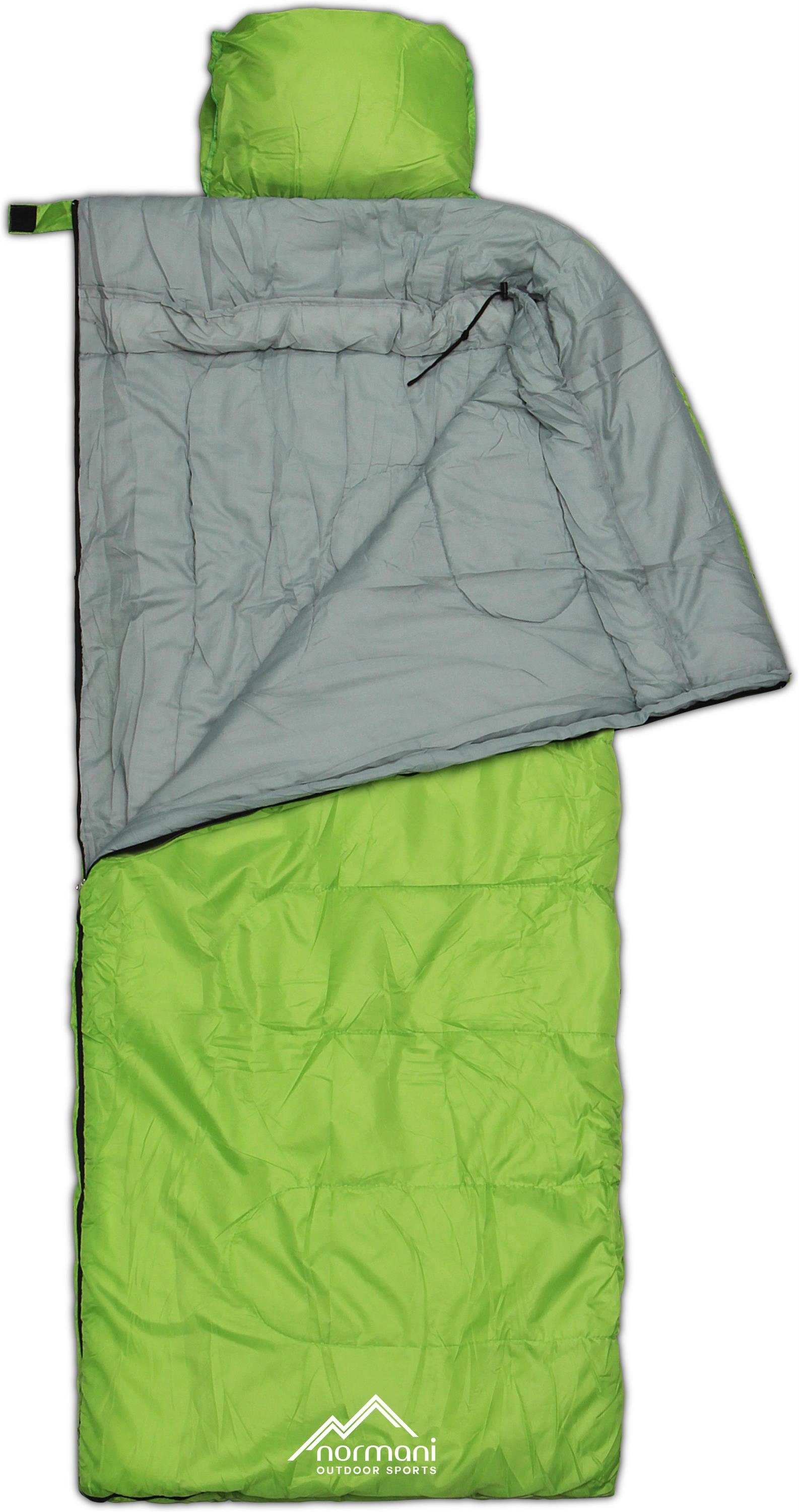 normani Deckenschlafsack Pilotenschlafsack Traveller, Einzel Schlafsack mit integriertem Kopfkissen