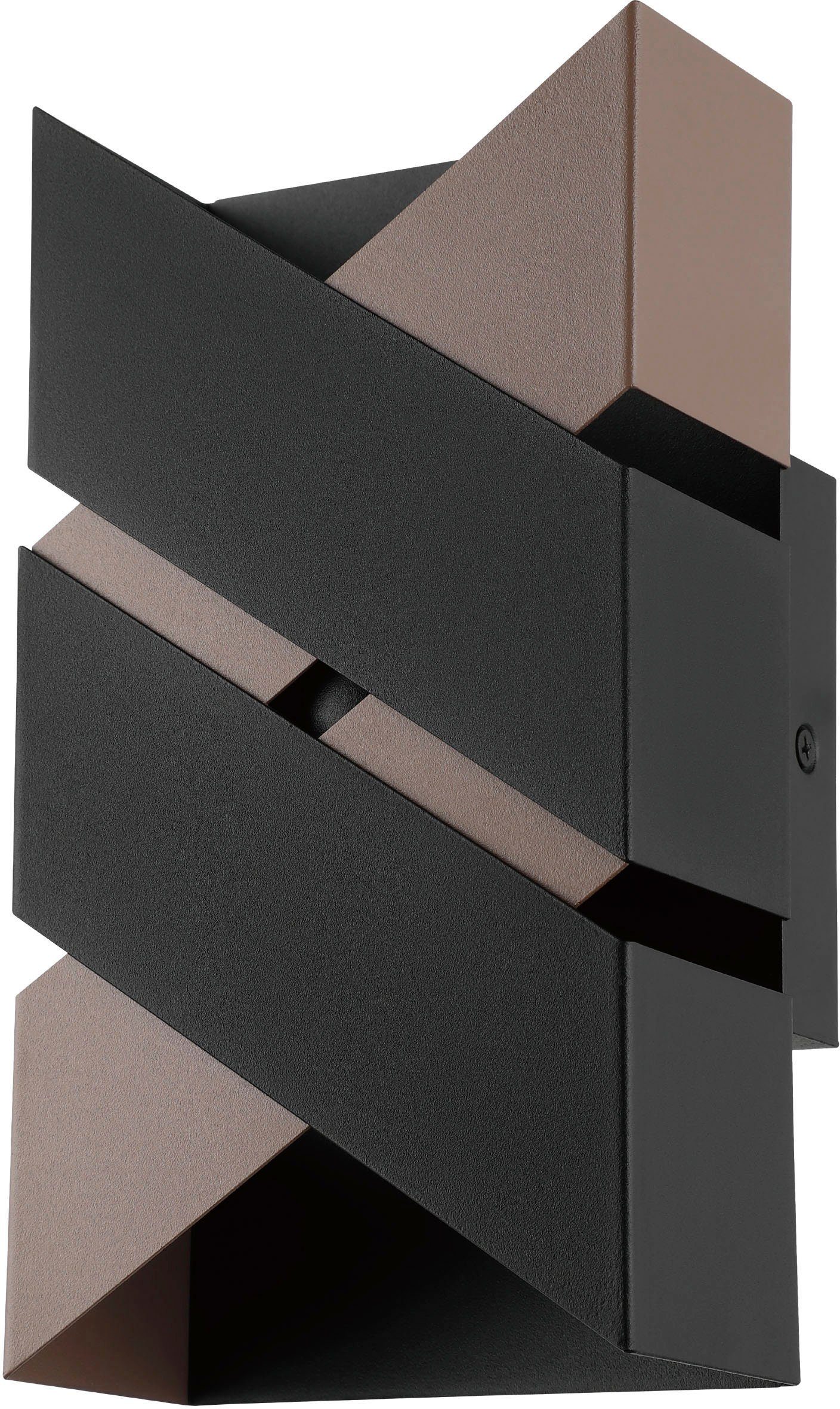EGLO Deckenleuchte integriert, Warmweiß LED GURARE, 2,5W - in - braun Stahl aus fest Warmweiß, Deckenleuchte und schwarz