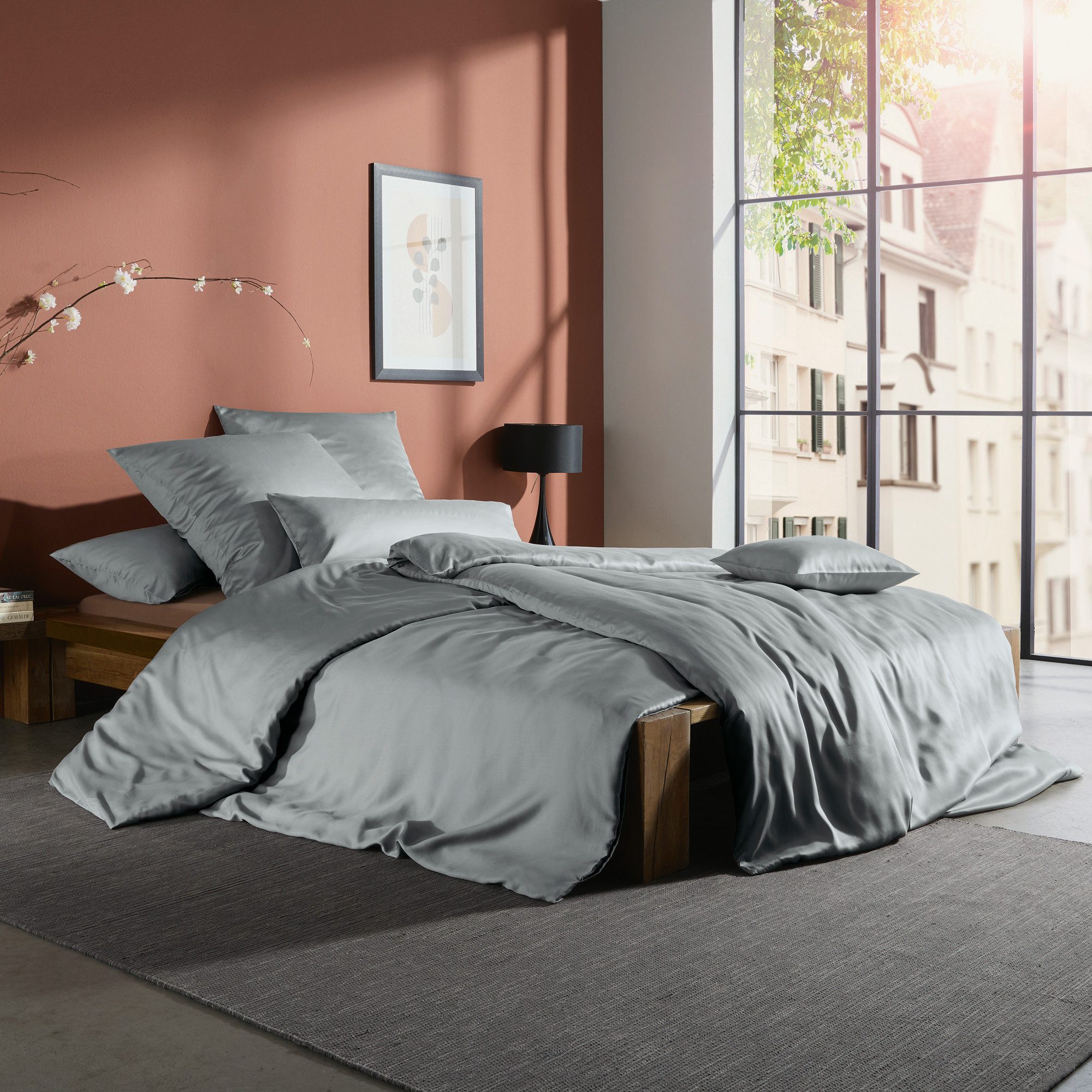 Erwin Müller Bettwäsche Bettwäsche "Schwandorf", Bettwäsche Satin, TENCEL™ Lyocell Uni
