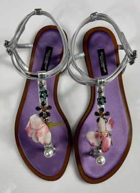 DOLCE & GABBANA DOLCE GABBANA JEWELED SLINGBACK SANDALEN PUMPS SLIPPER SCHUHE SANDAL S Sandale