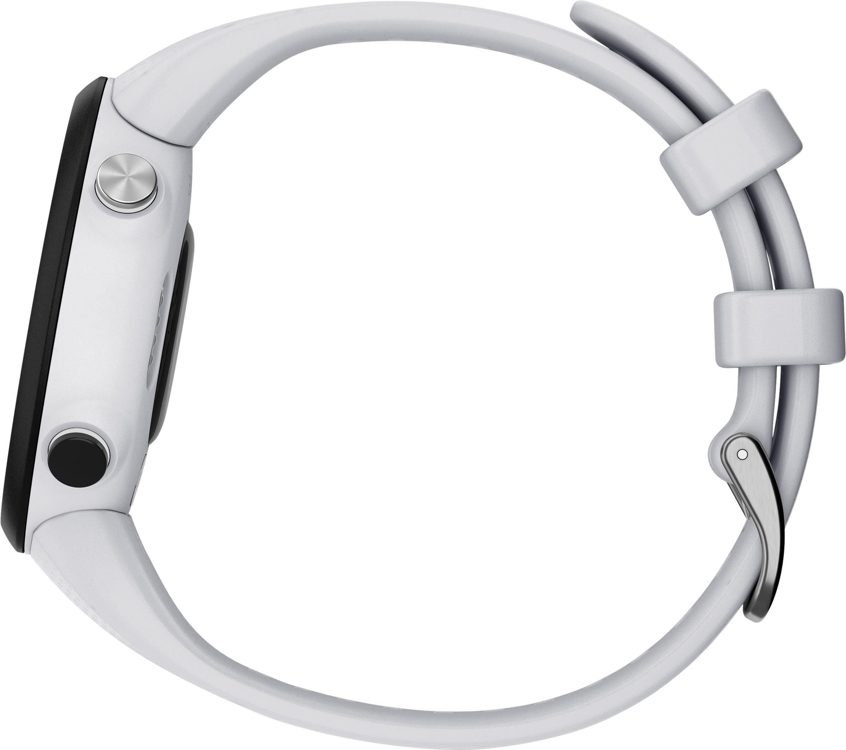 Swim2 mit Garmin (2,63 Smartwatch Silikon-Armband cm/1,04 Zoll) 20 mm weiß
