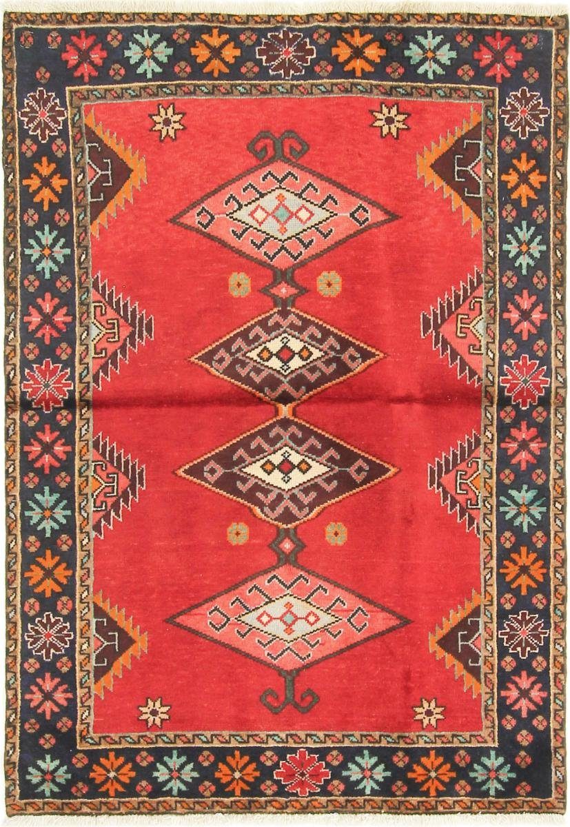 Orientteppich Hamadan 107x154 Handgeknüpfter Orientteppich / Perserteppich, Nain Trading, rechteckig, Höhe: 8 mm