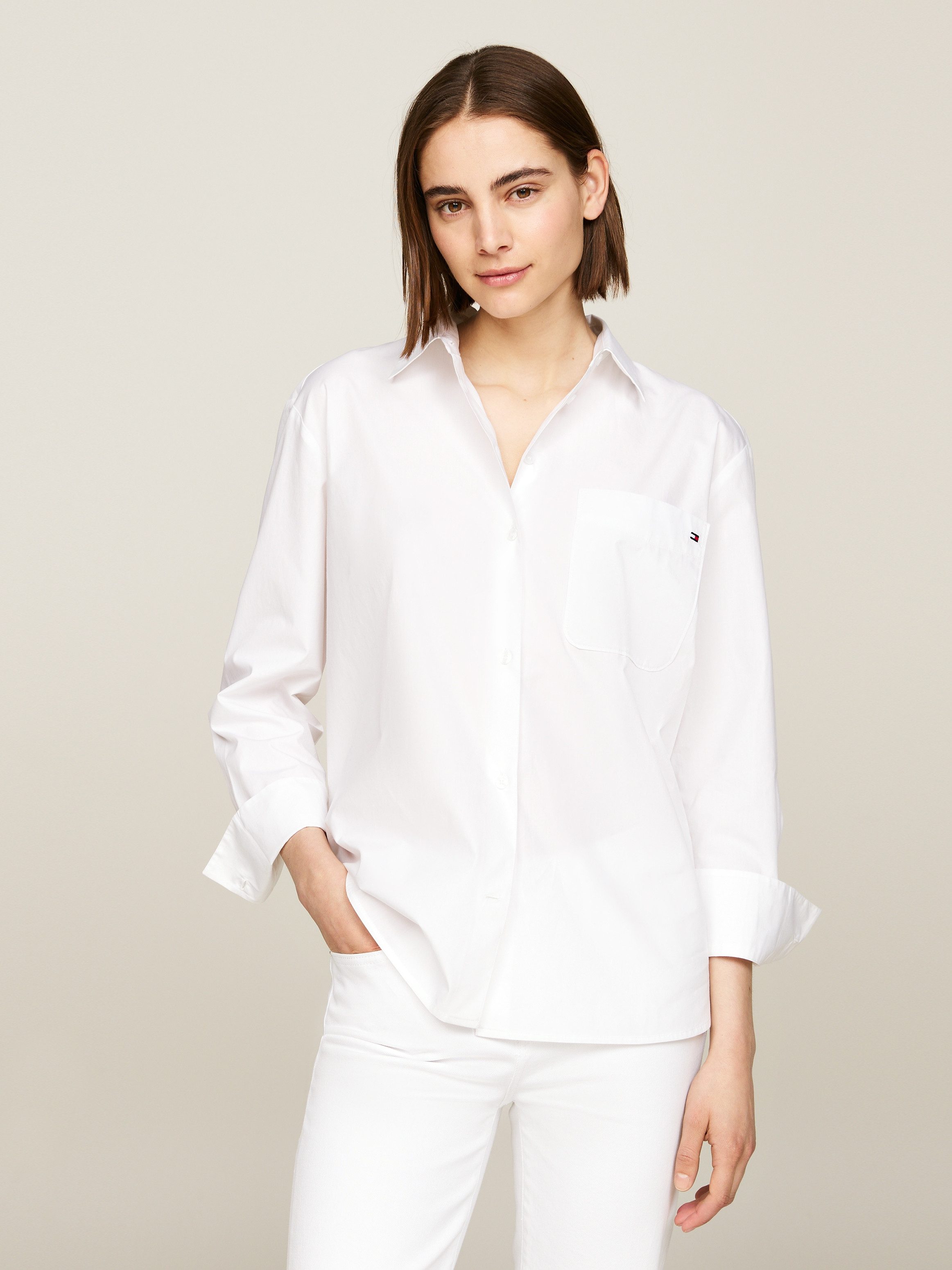 Tommy Hilfiger Hemdbluse SOLID COTTON EASY günstig online kaufen