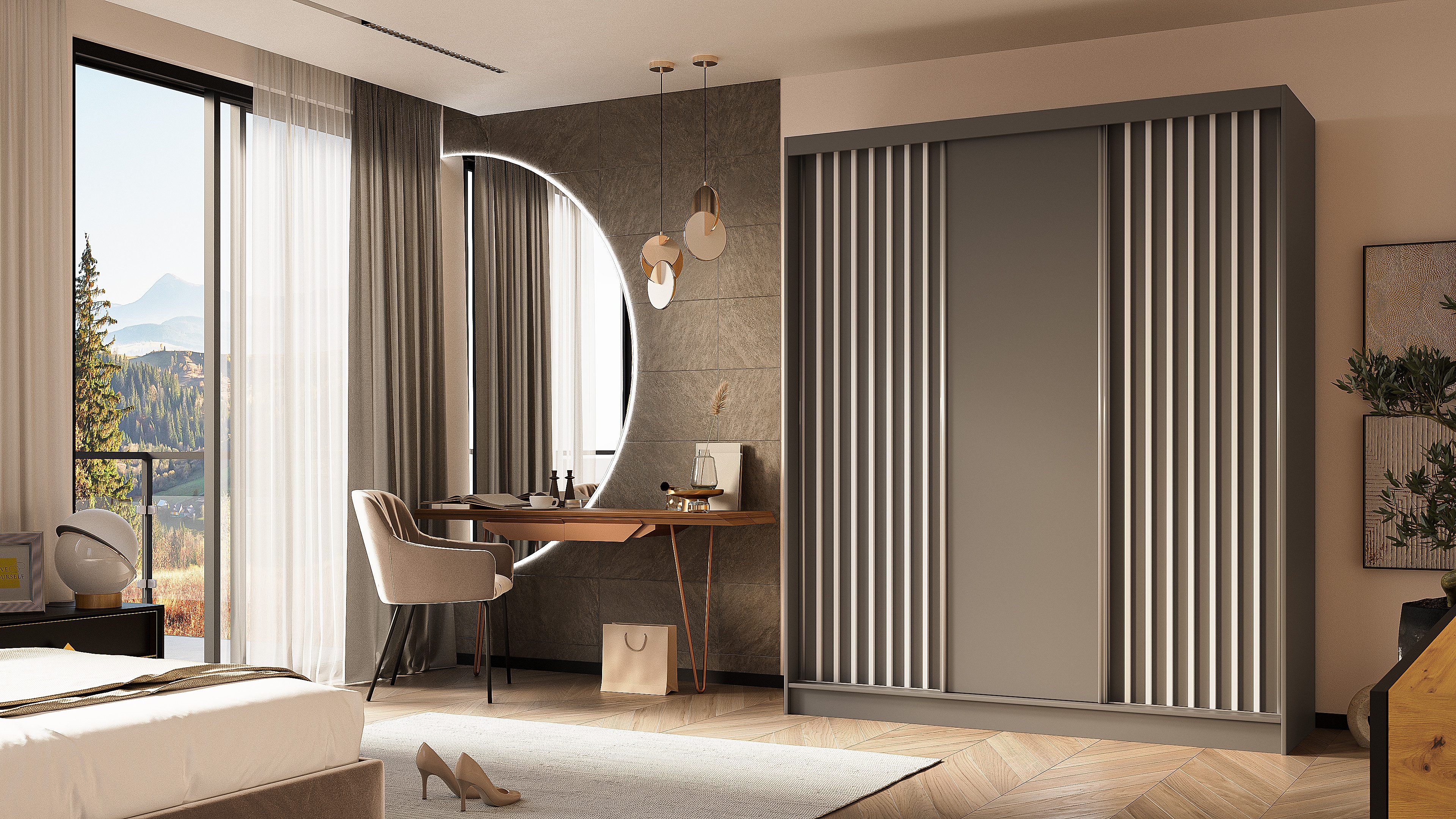ALTDECOR Schiebetürenschrank LABELLO (Kleiderschrank Garderobenschrank mit günstig online kaufen