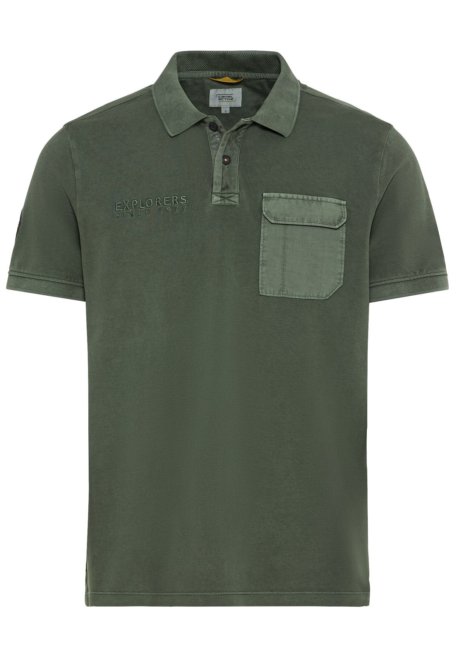 camel active Poloshirt aus zertifiziertem Organic günstig online kaufen