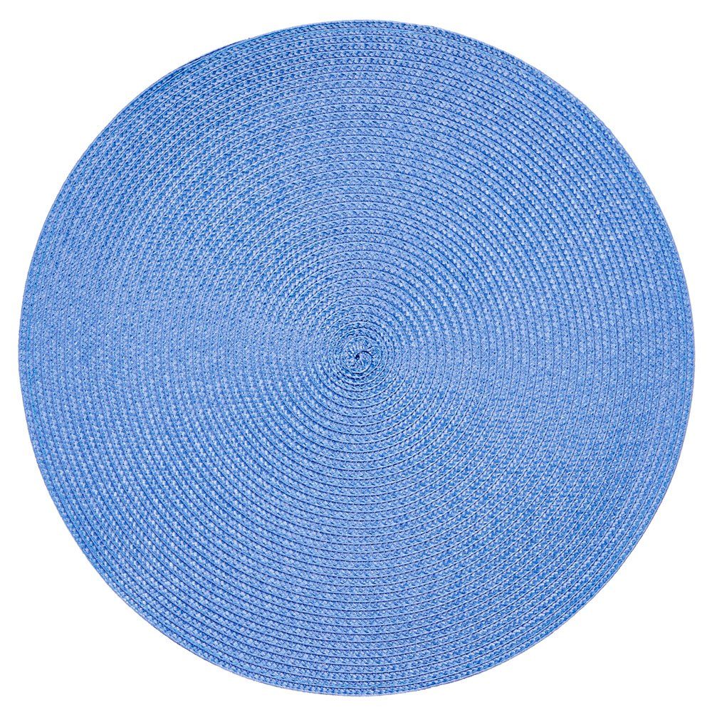 Haus und Deko Platzset Platzset rund ca. 35 cm Ø abwaschbar Bast Optik Tischset Platzdeckche, (1-St)