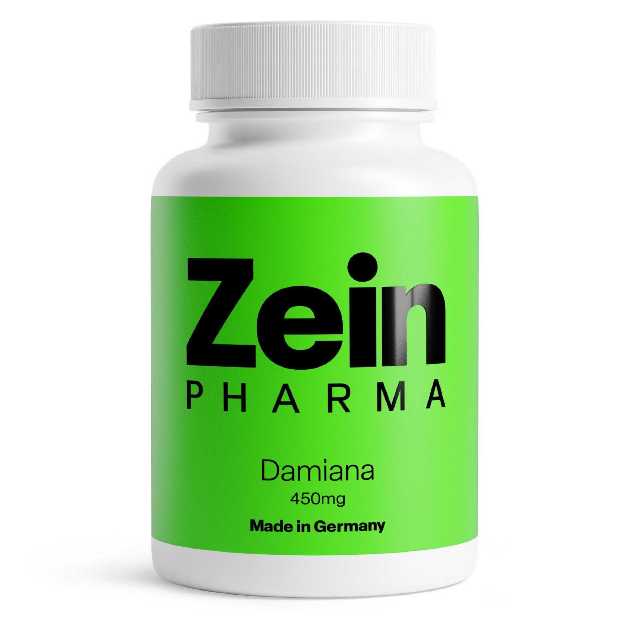Zein Pharma - Germany GmbH DAMIANA KAPSELN 450 mg 5:1 Blattextrakt Kapseln
