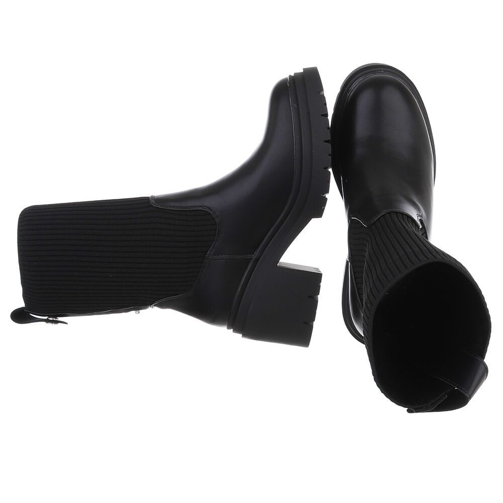 Ital-Design Damen Chelsea Freizeit Plateaustiefelette (88460346) Blockabsat günstig online kaufen