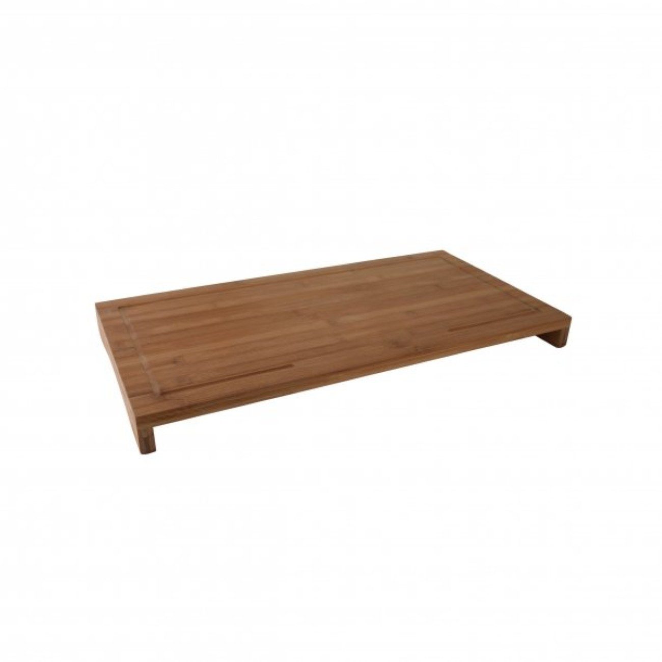 axentia Schneidebrett, Bambus, (1-St), XXL, mit Saftrille, 54 x 28 x 4,5 cm