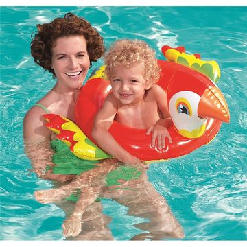 Bestway Schwimmring Happy Animal, Einhorn, Papagei oder Wal, 1 Stück zufällige Variante