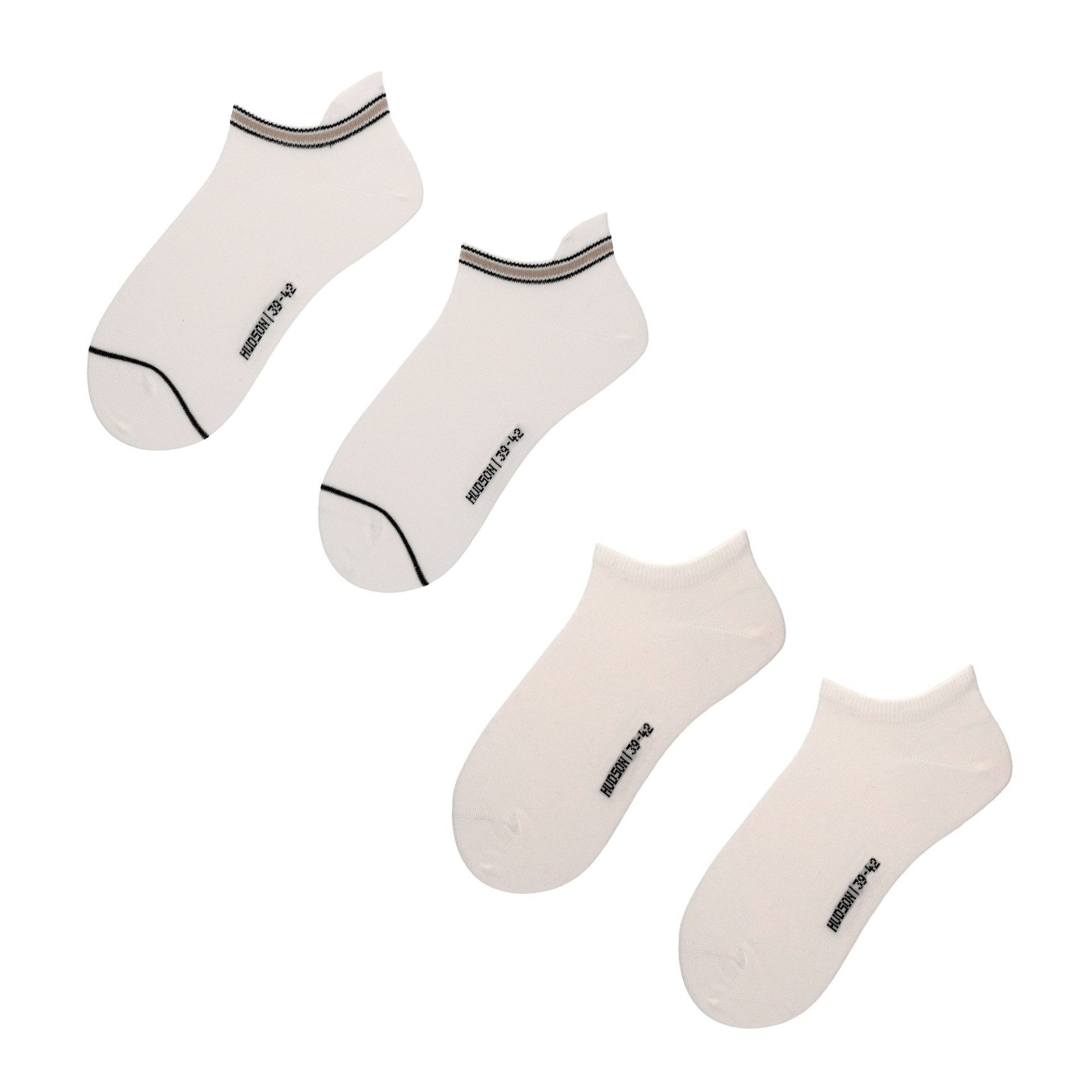 Hudson Basicsocken Strap 2-Pack (2-Paar) Sneaker Socken mit Ringelbund